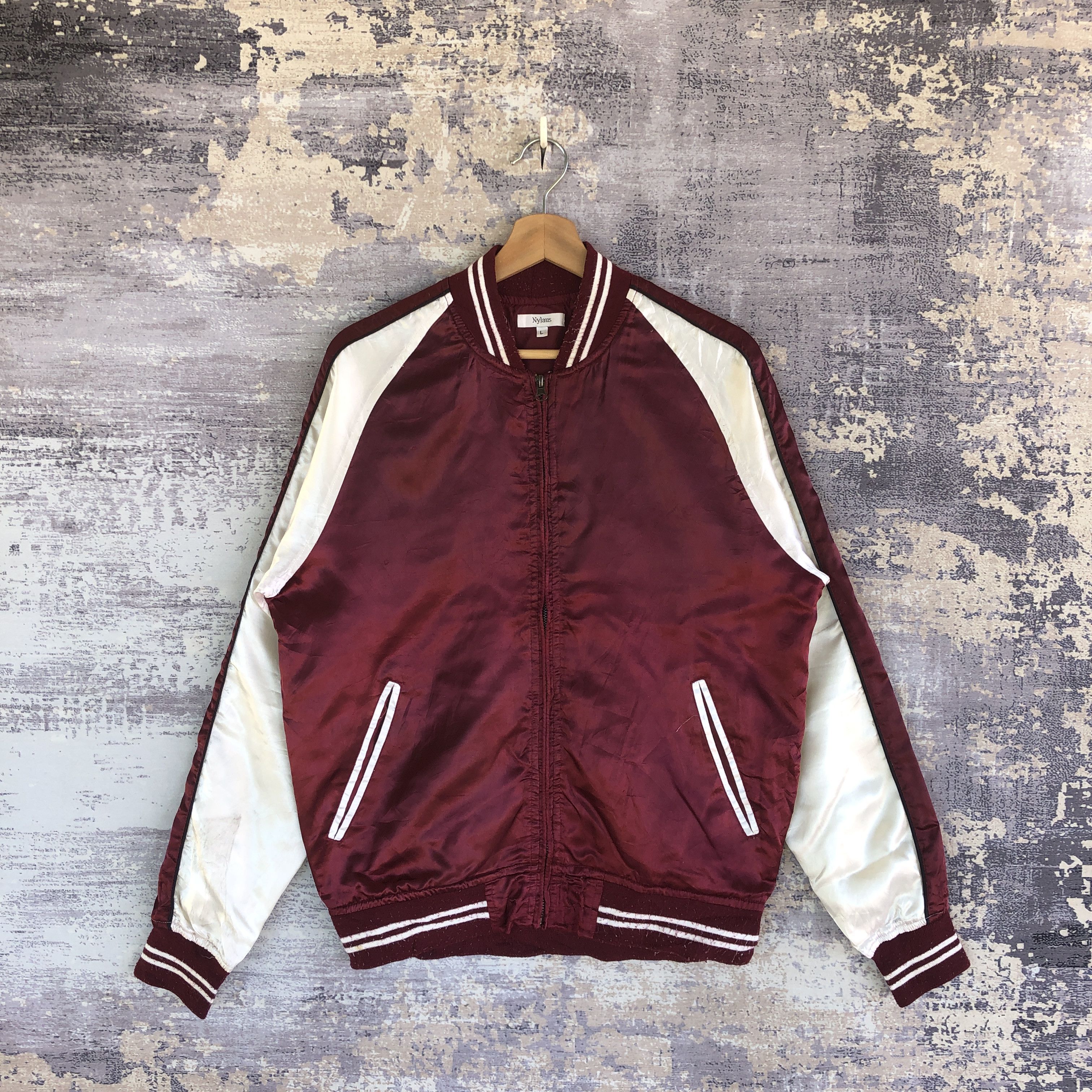 Japanese Brand × Vintage Vintage 90s Japanese Bomber Jackets Satin Bomber Jacket Size US M / EU 48-50 / 2 - 1 Thumbnail