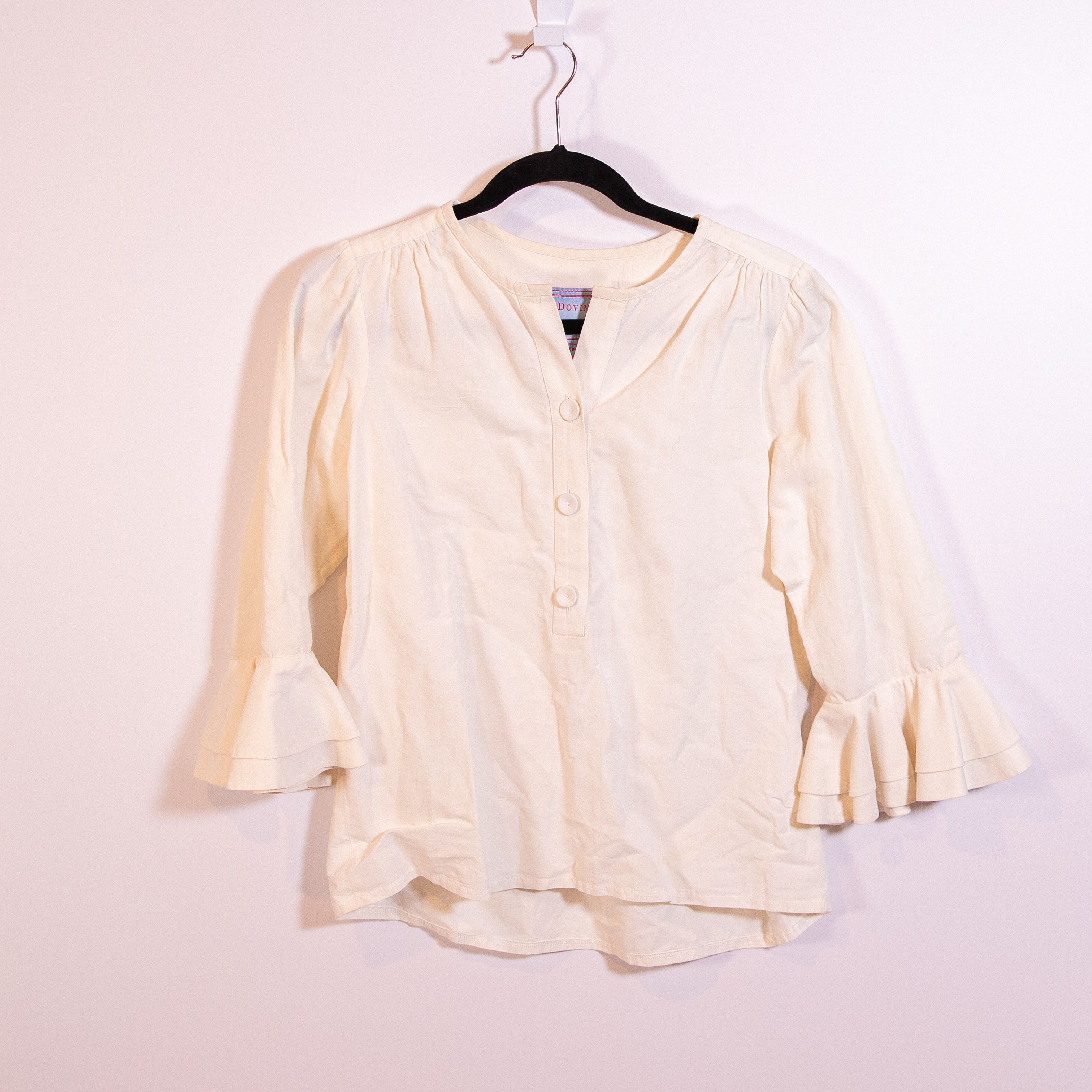 Other Dovima Cotton Linen Silk Quarter Button Pullover Size M / US 6-8 / IT 42-44 - 1 Thumbnail