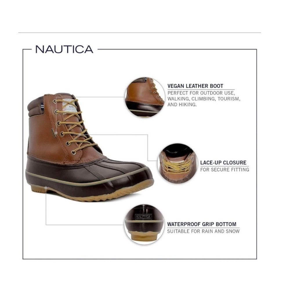 Nautica NAUTICA Mens Duck Shell Snow & Rain Boot sz 14 Wide NEW H361 Size US 14 / EU 47 - 4 Thumbnail