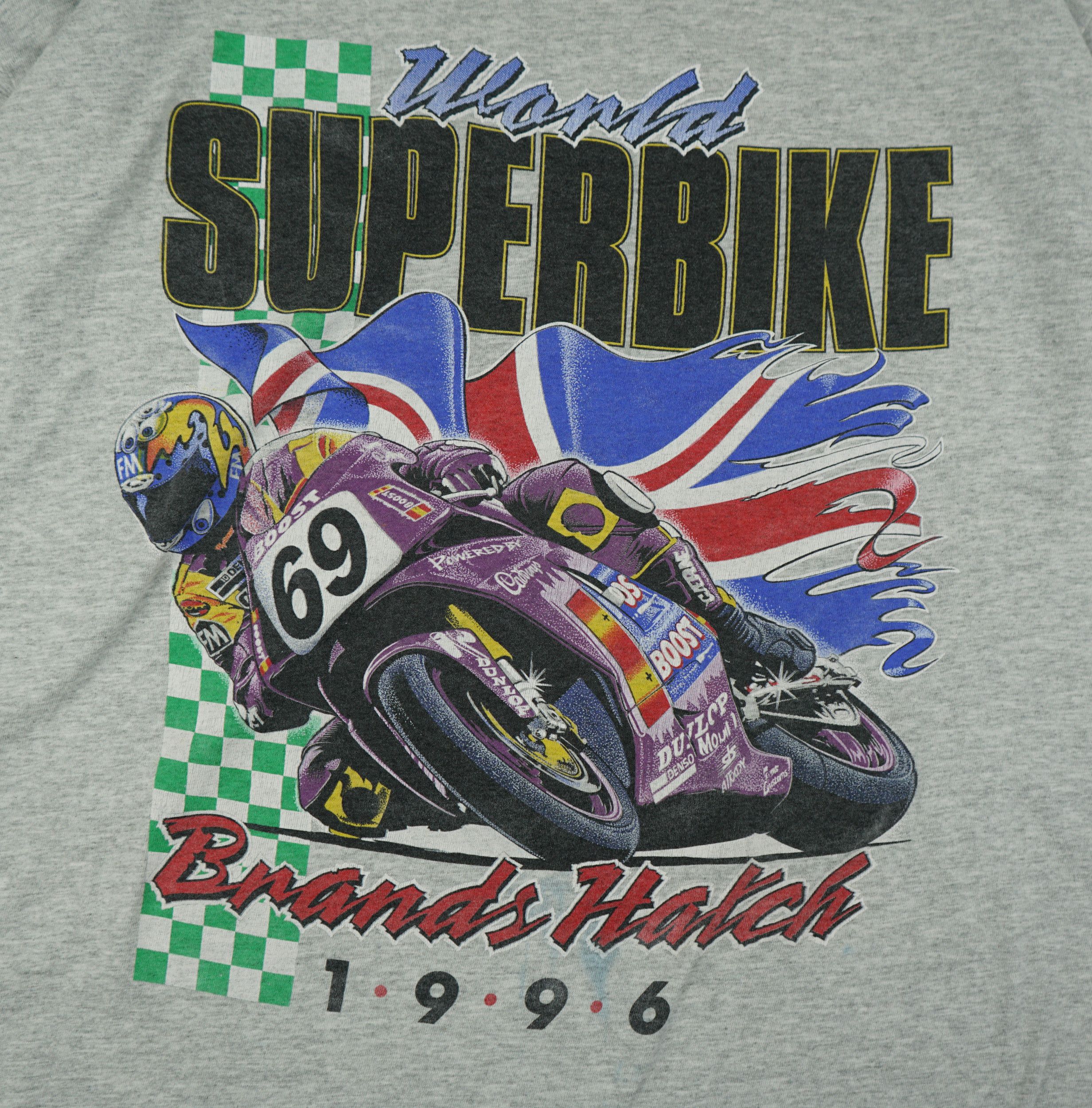 Vintage Vintage 1996 Superbike Championship Brands Hatch T-Shirt Size US XL / EU 56 / 4 - 2 Thumbnail