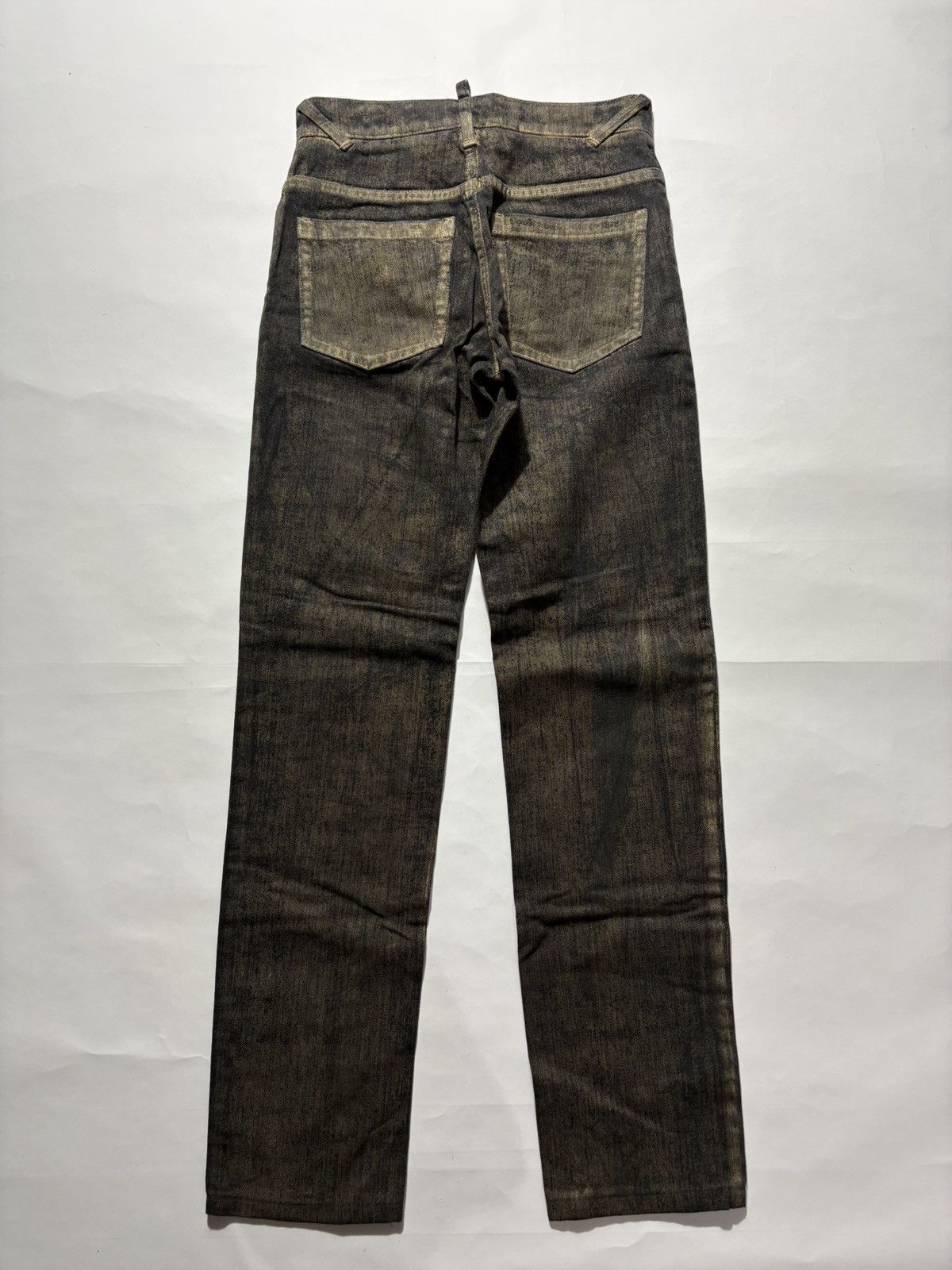 John Galliano JOHN GALLIANO DUST WAXED DENIM JEANS Size US 28 / EU 44 - 2 Thumbnail
