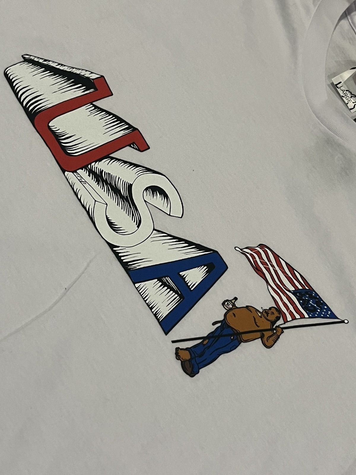 RIPNDIP RIpndip USA White Tee Shirt Size Large Size US L / EU 52-54 / 3 - 4 Thumbnail