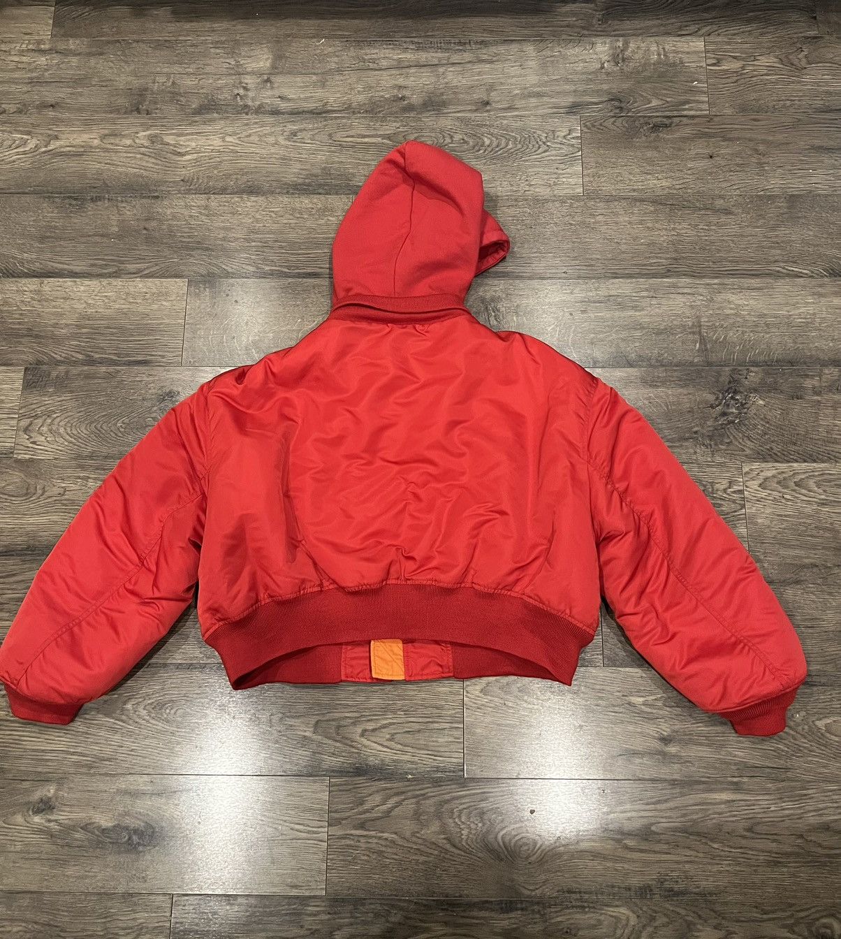 Vetements Vetements AW16 Cropped Red Bomber MA1 Jacket Grailed
