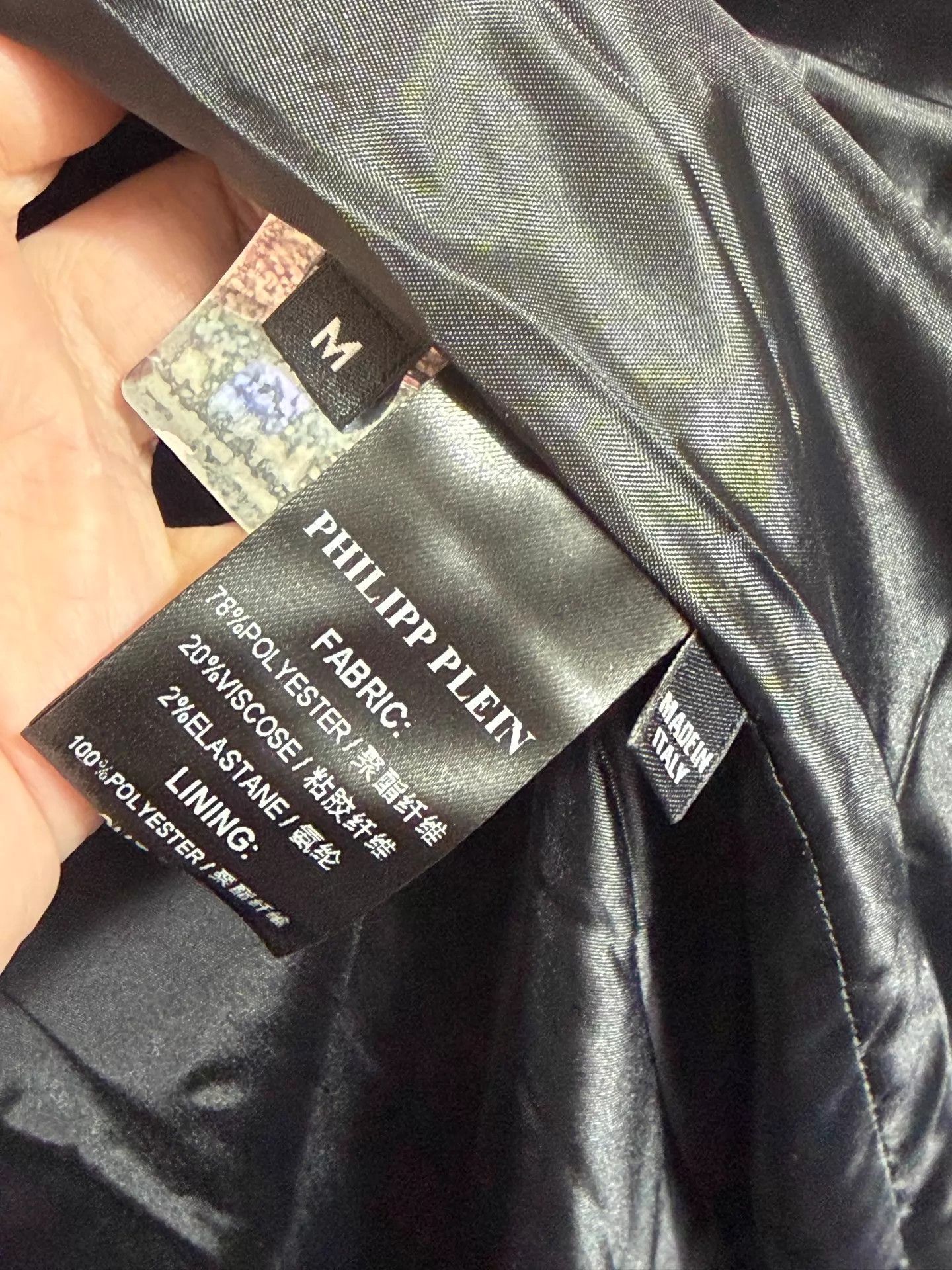 Philipp Plein Philipp Plein Slim Fit Padded Jacket Black M Size US M / EU 48-50 / 2 - 8 Thumbnail