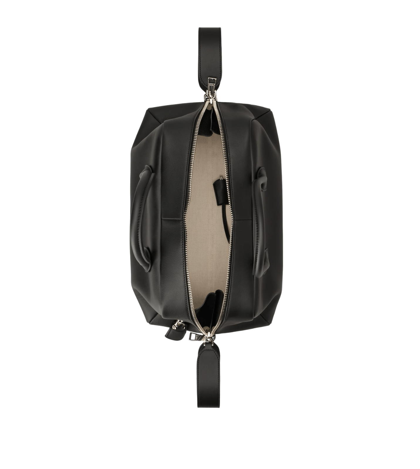 TOD'S Darsena Medium Black Leather Top Handle Bag