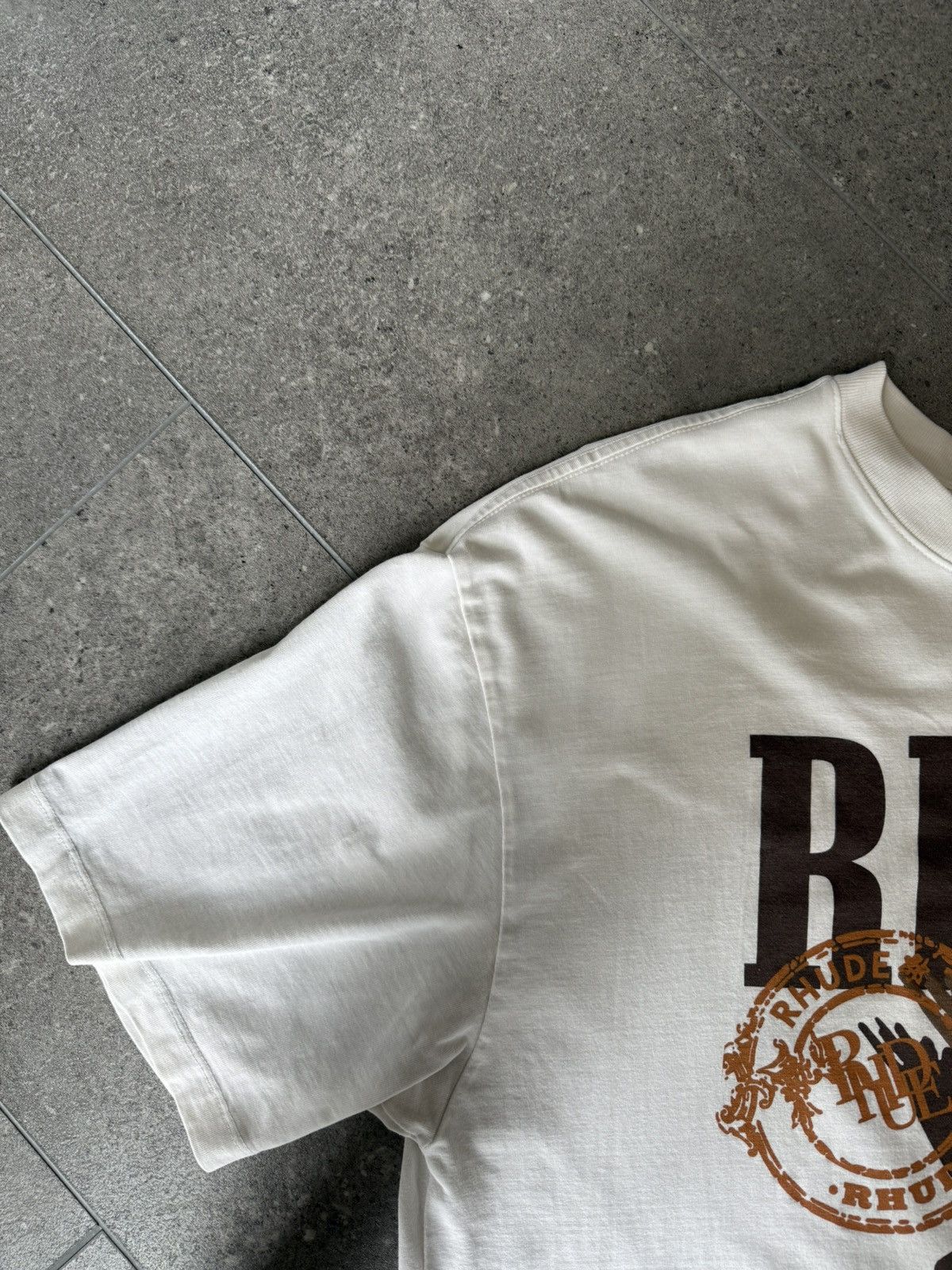 Rhude RHUDE STAMP EAGLE LOGO TEE SIZE XL Size US XL / EU 56 / 4 - 5 Thumbnail