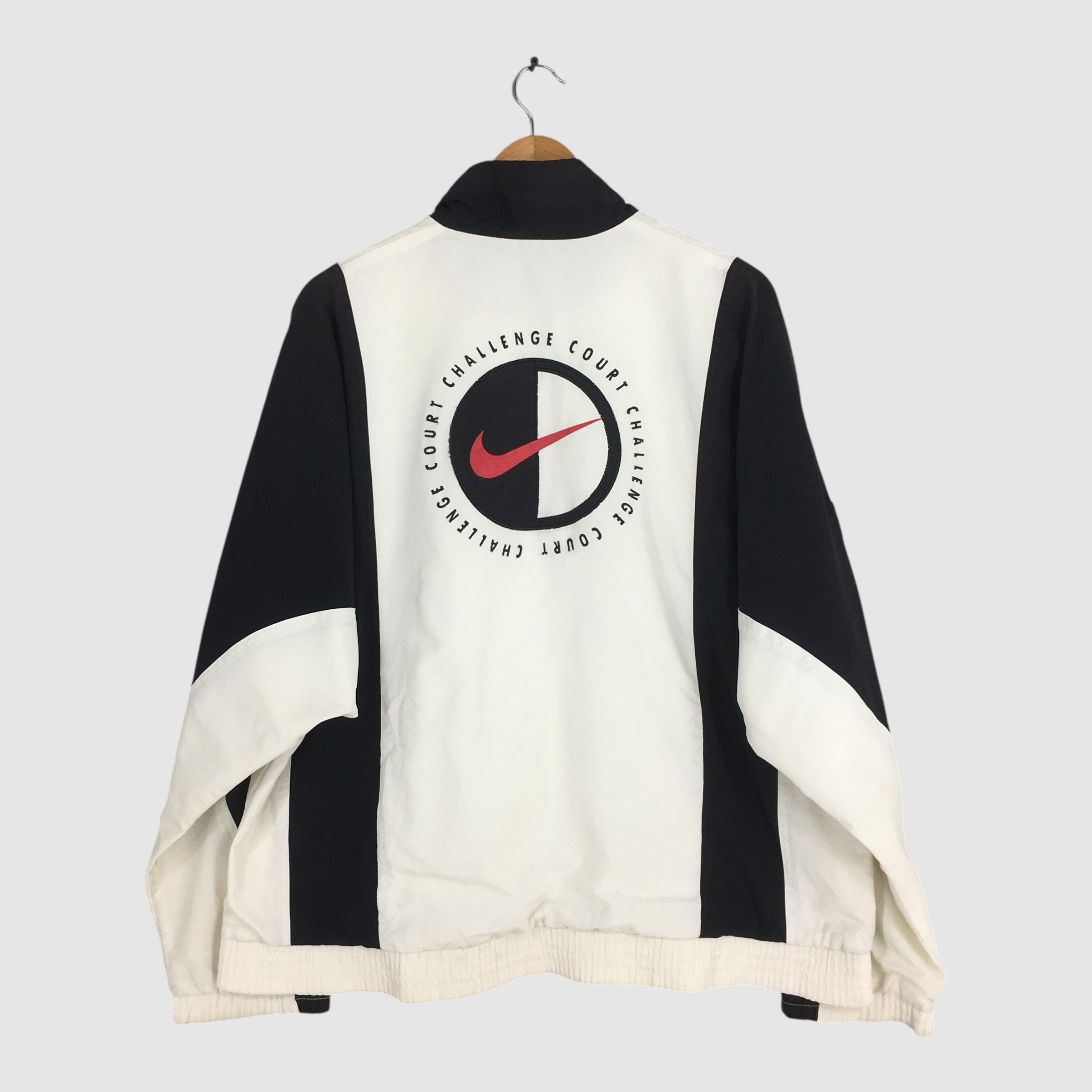 Nike Vintage 90's Nike Challenge Court Windbreaker Jacket XLarge Size US XL / EU 56 / 4 - 6 Thumbnail