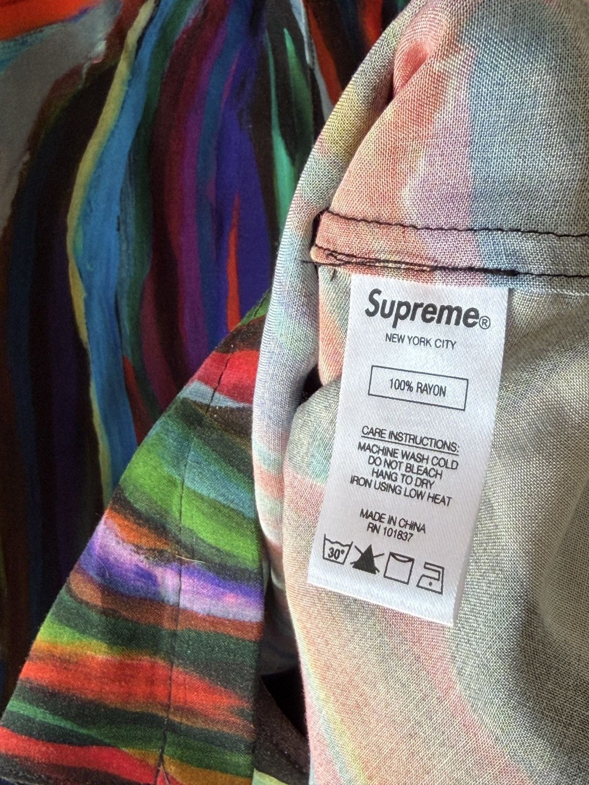 Supreme Supreme Reaper Rayon Shirt Size M Size US M / EU 48-50 / 2 - 6 Thumbnail