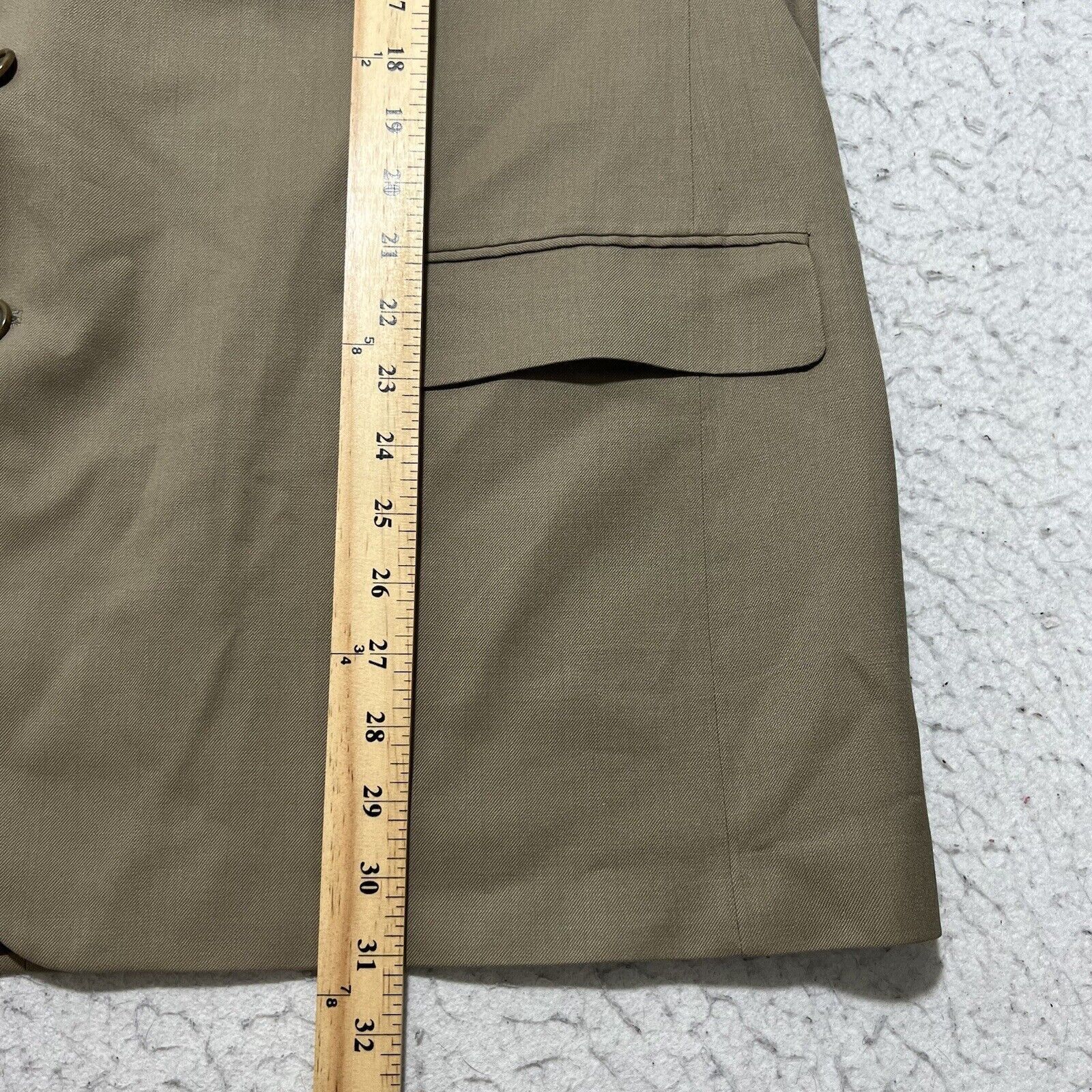 Joseph & Feiss Joseph & Feiss 50R Wool Suit Jacket Brown Beige Sport Coat Size 50R - 11 Thumbnail