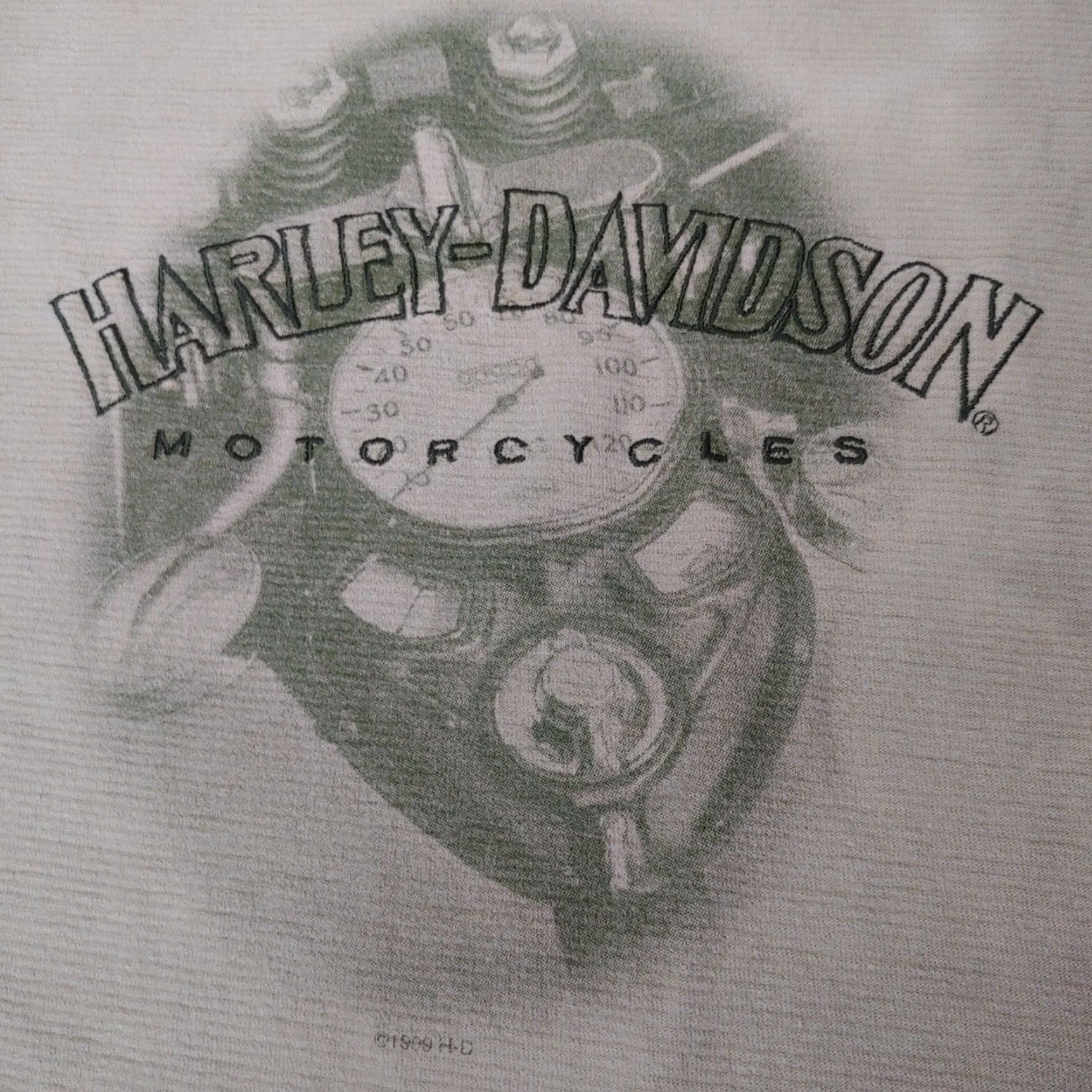 Harley Davidson VINTAGE Harley-Davidson Shirt Mens Large Tan Baltimore Biker 1990s Short Sleeve Ribbed Knit Crew Neck Size US L / EU 52-54 / 3 - 2 Thumbnail