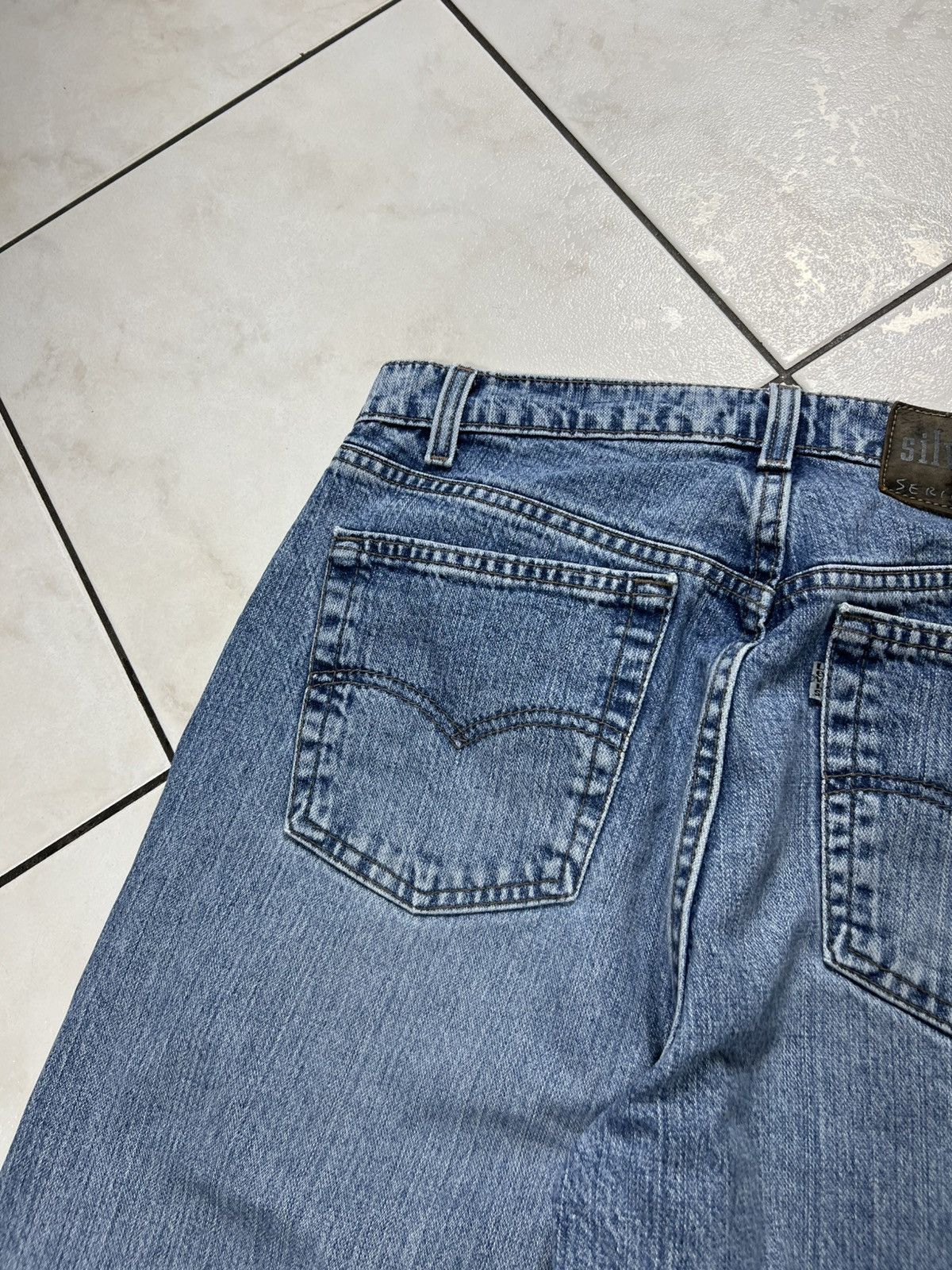 Levi's Vintage 90s Levi’s silver tab baggy retro washed denim jeans Size US 34 / EU 50 - 15 Thumbnail