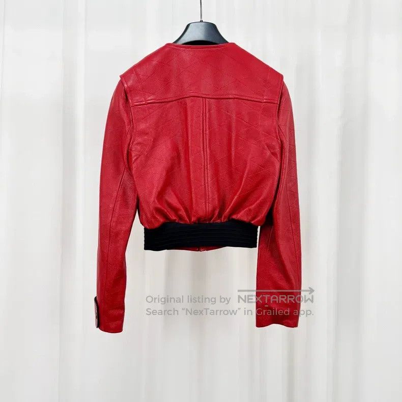 Louis Vuitton Louis Vuitton Red sheepskin jacket with presbyopia printed Size XS / US 0-2 / IT 36-38 - 2 Thumbnail