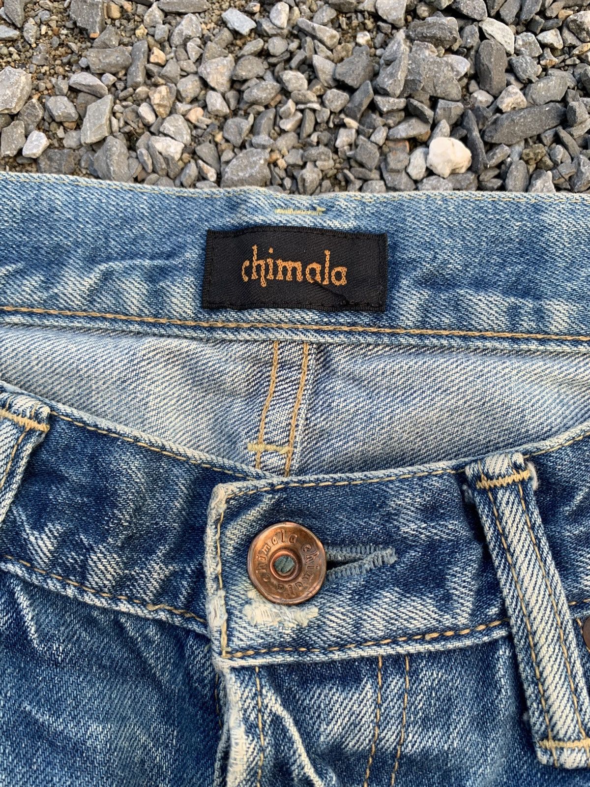 Kapital VINTAGE CHIMALA SELVEDGE JAPANESE RUSTY DISTRESSED DENIM Size US 32 / EU 48 - 12 Thumbnail
