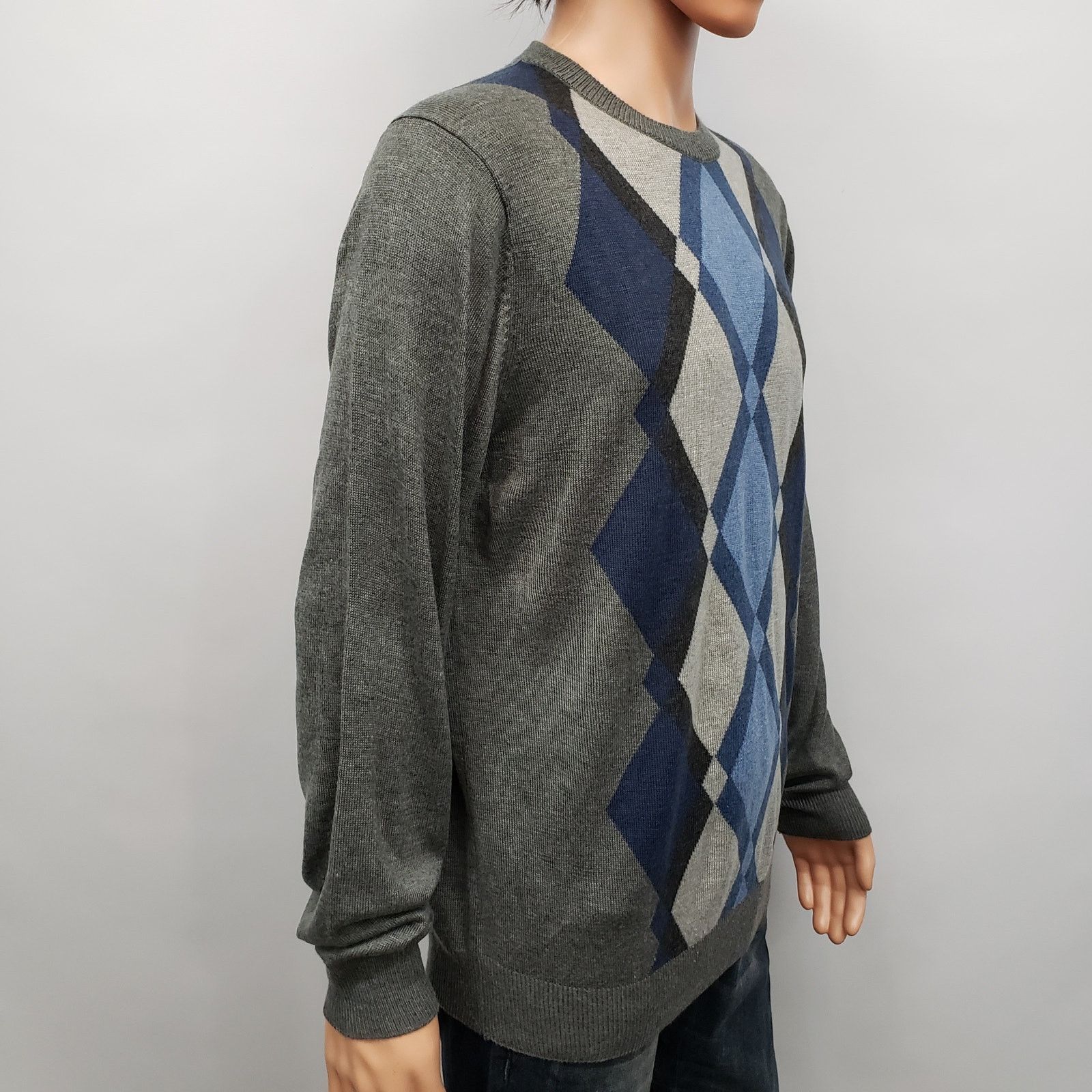 Tricots St. Raphael × Vintage TRICOTS ST RAPHAEL Argyle Diamond Sweater M Lightweight Knit Size US M / EU 48-50 / 2 - 6 Thumbnail