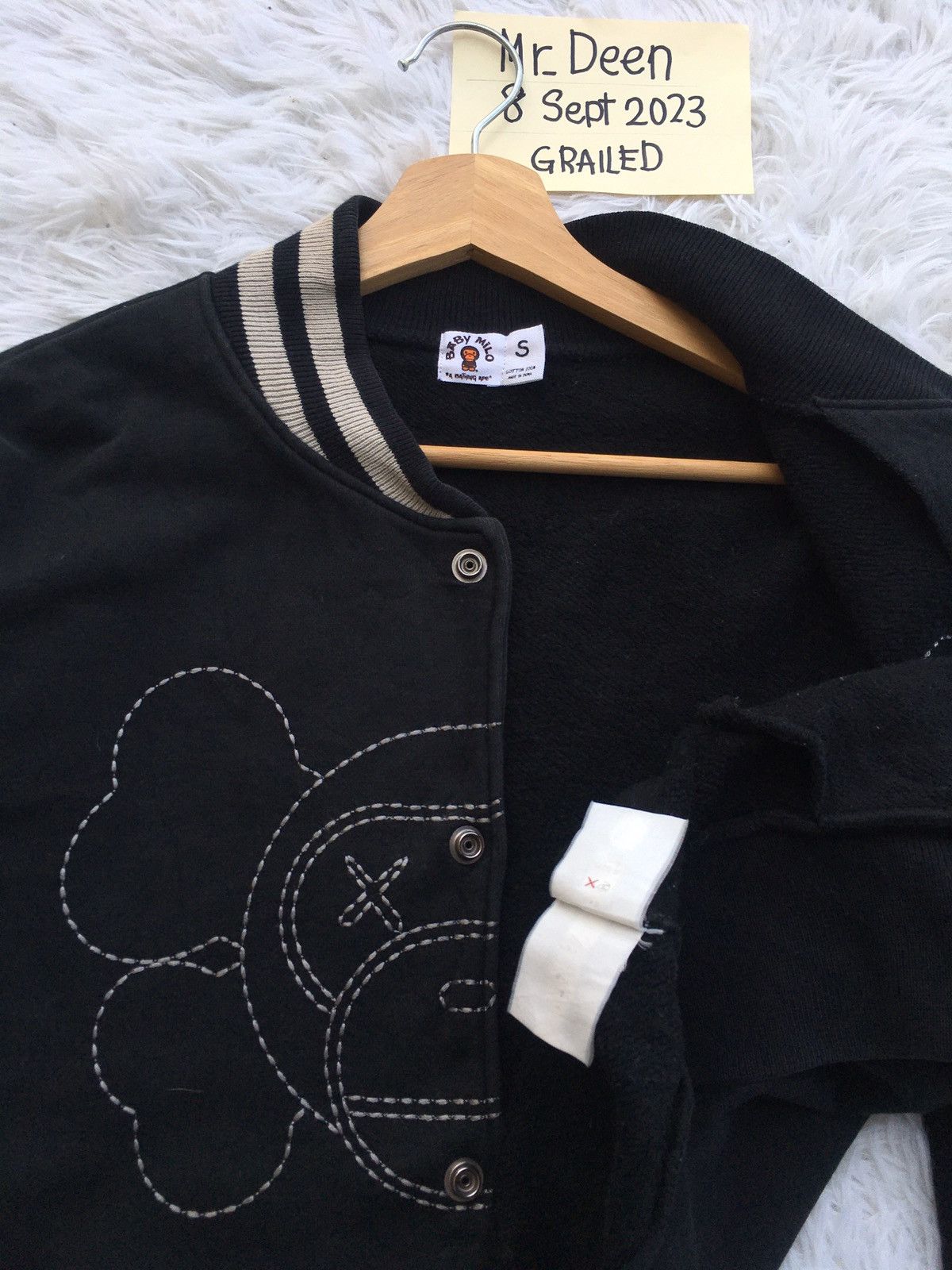 Bape × Kaws Bape x Kaws Baby Milo Varsity Jacket Size US S / EU 44-46 / 1 - 11 Thumbnail