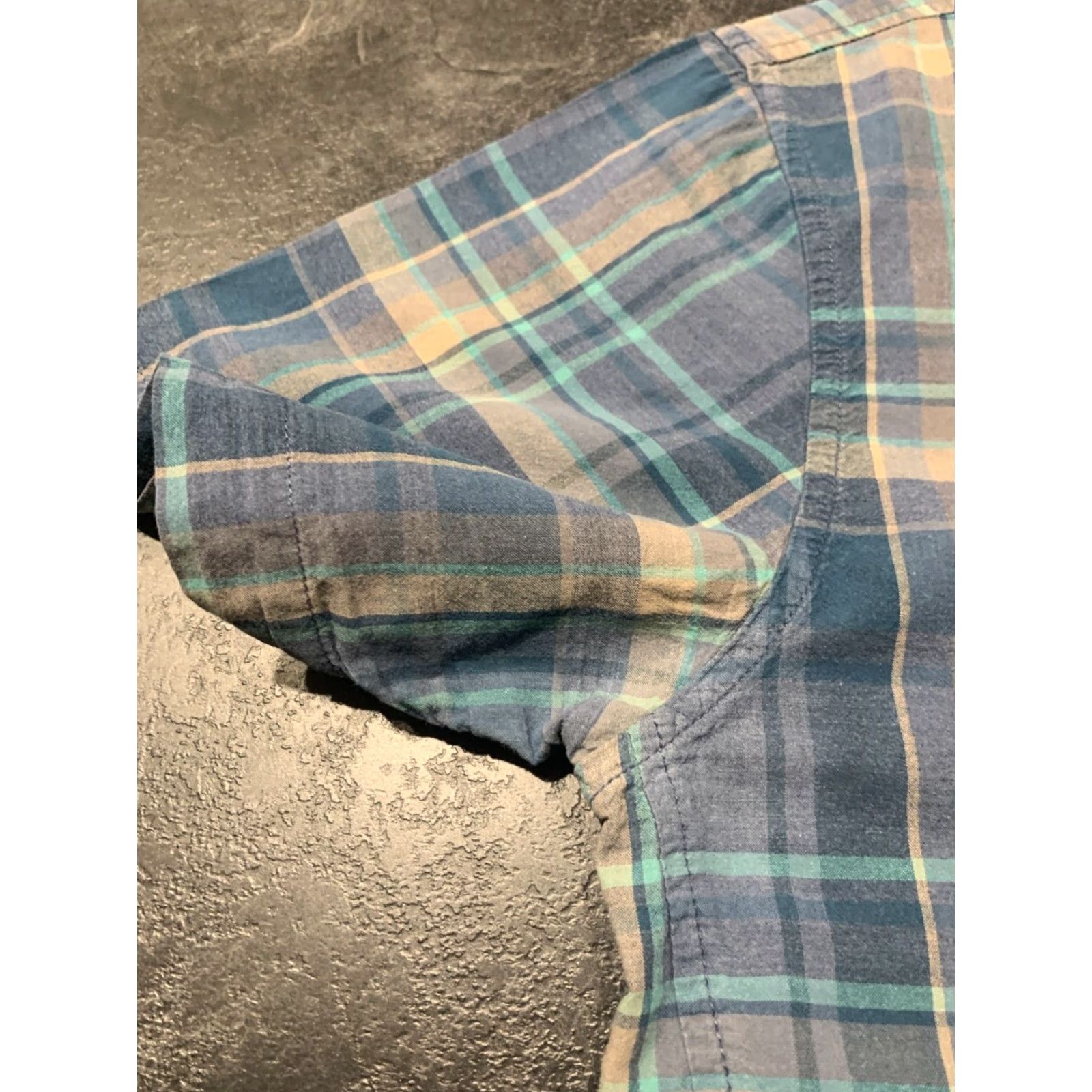 Prana prAna Men's Short Sleeve Button-Down Shirt Blue Plaid XL Casual All Seasons Size US XL / EU 56 / 4 - 6 Thumbnail