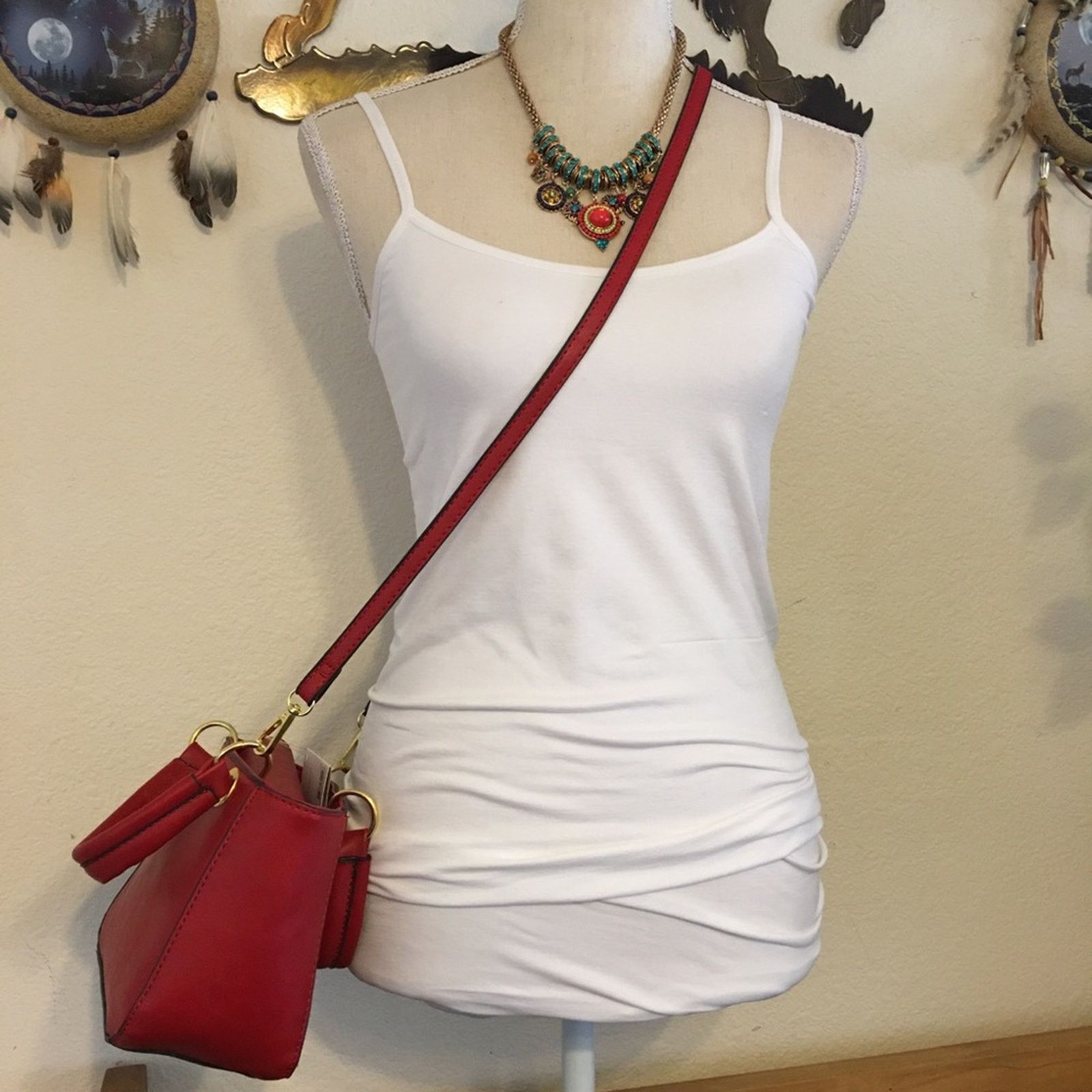 Other Adrienne Vittadini red crossbody Tote bag NWT Size ONE SIZE - 7 Thumbnail