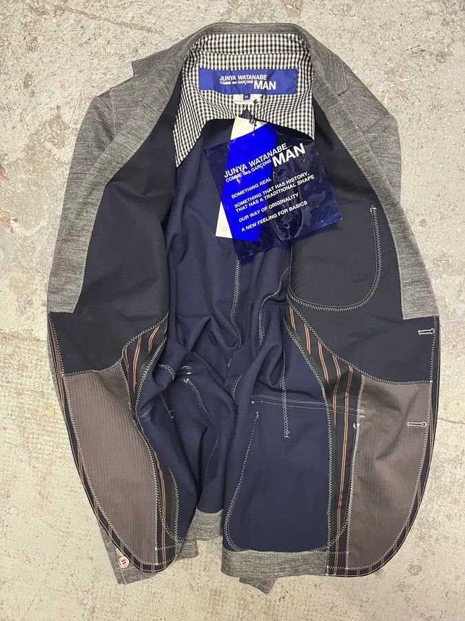 Junya Watanabe Junya Watanabe Comme des Garçons Grey Blazer Jacket Size 42R - 6 Thumbnail