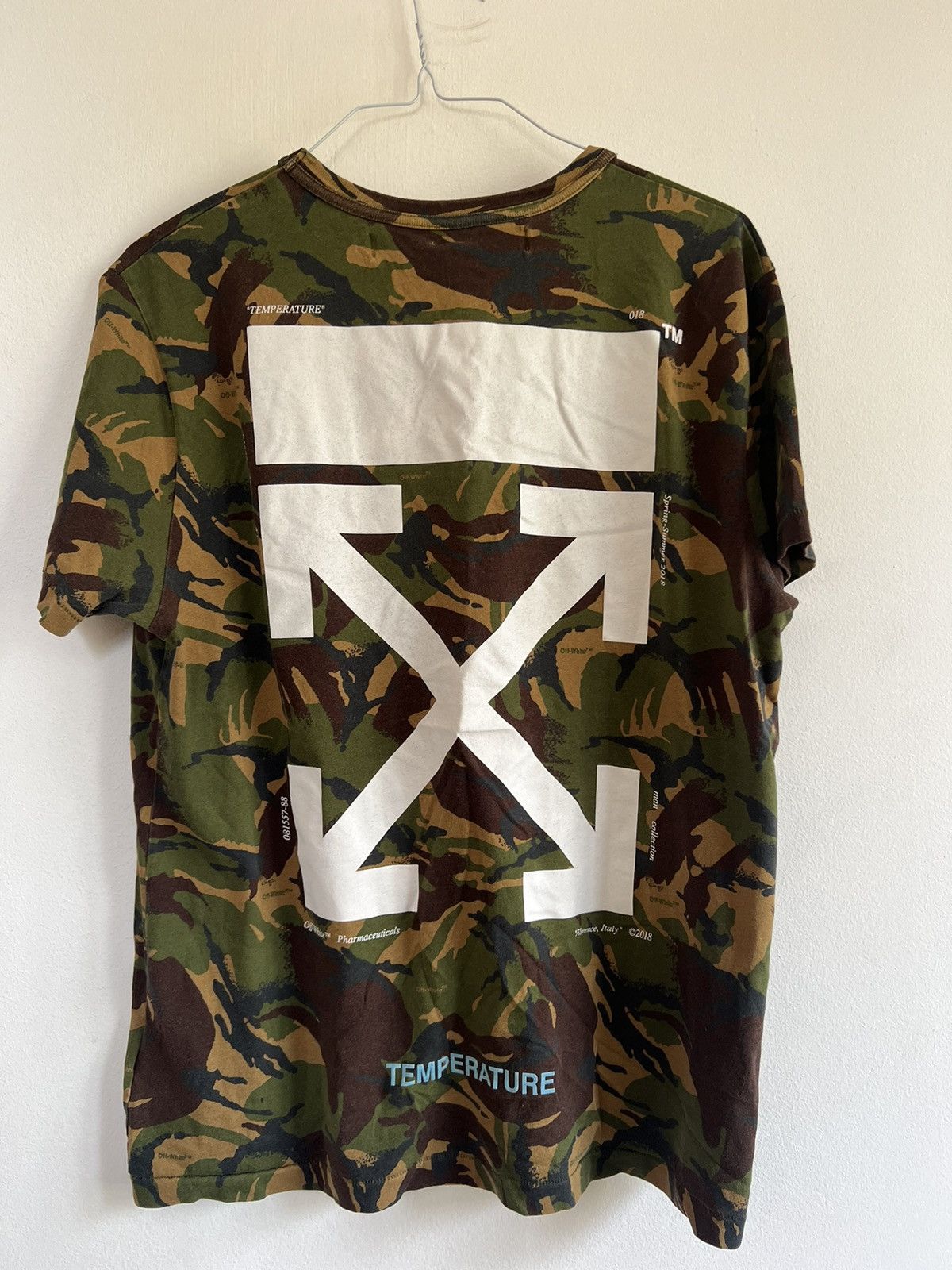 Off-White Off White Camouflage Logo TEE Size US M / EU 48-50 / 2 - 7 Thumbnail