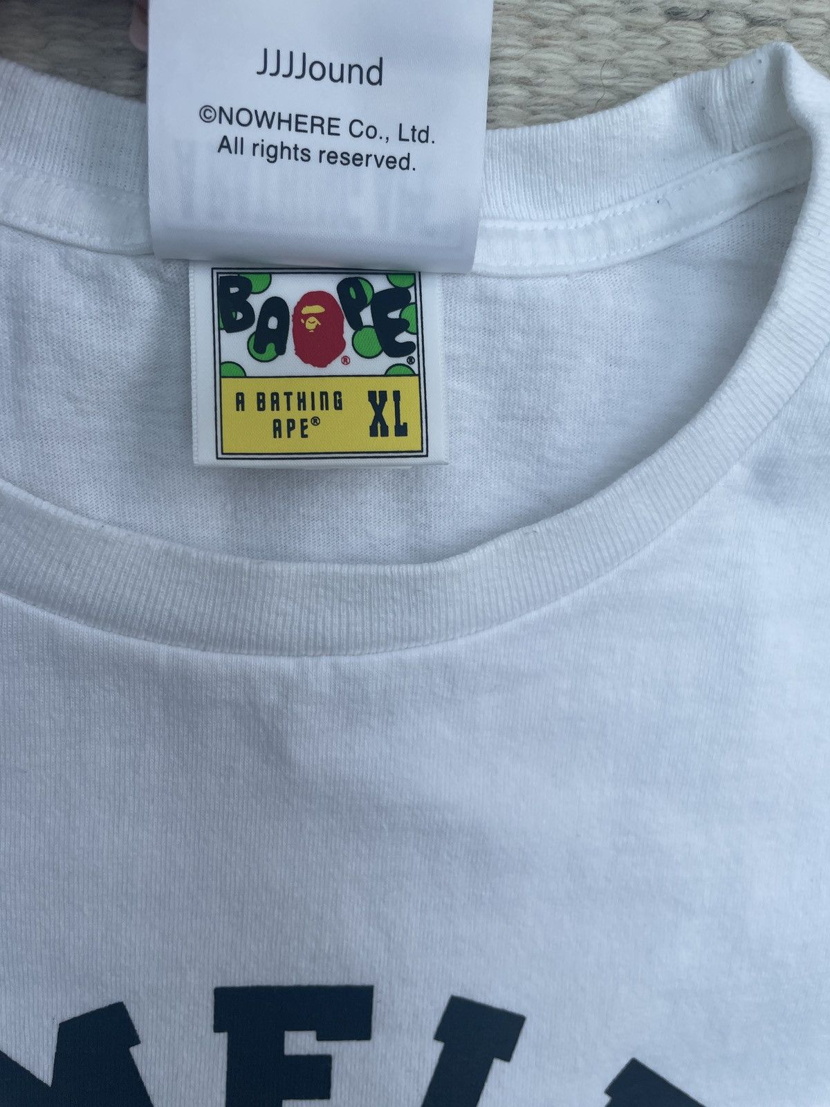 Bape × JJJJound Bape x JJJJound College Tee Size US XL / EU 56 / 4 - 3 Thumbnail