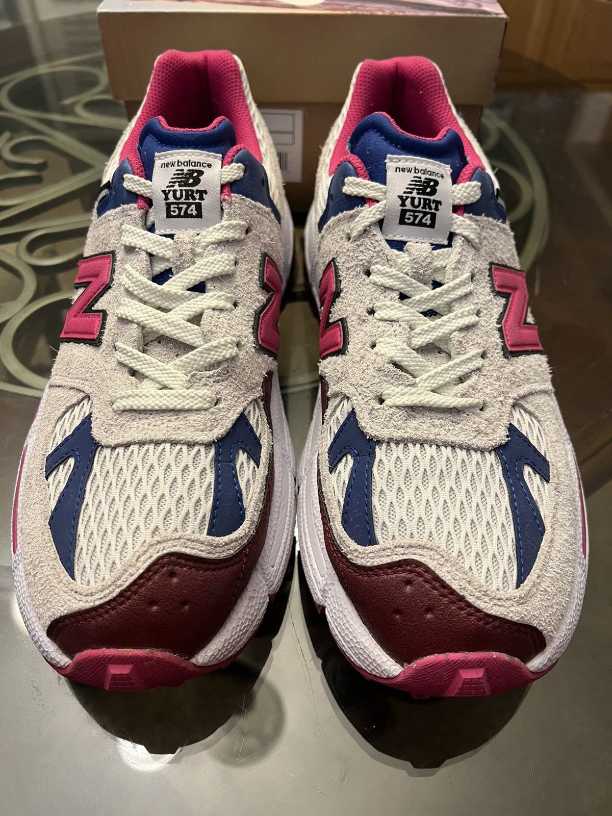 New Balance × Salehe Bembury Salehe Bembury x NB 574 YURT “Universal Communication” Size US 13 / EU 46 - 3 Thumbnail