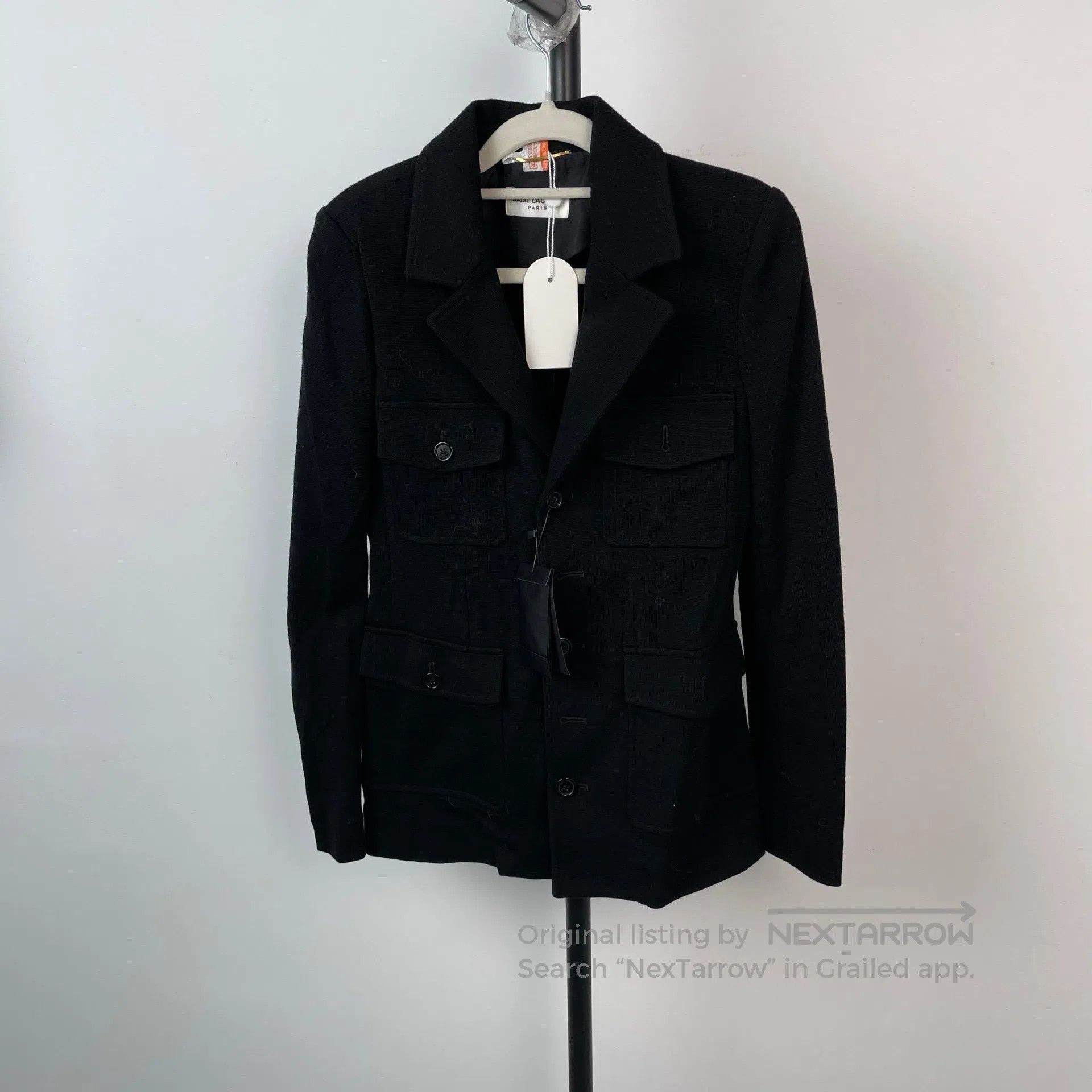 Saint Laurent Paris Saint Laurent Paris Black four-pocket suit jacket| Size XXS / US 00 / IT 34 - 8 Thumbnail