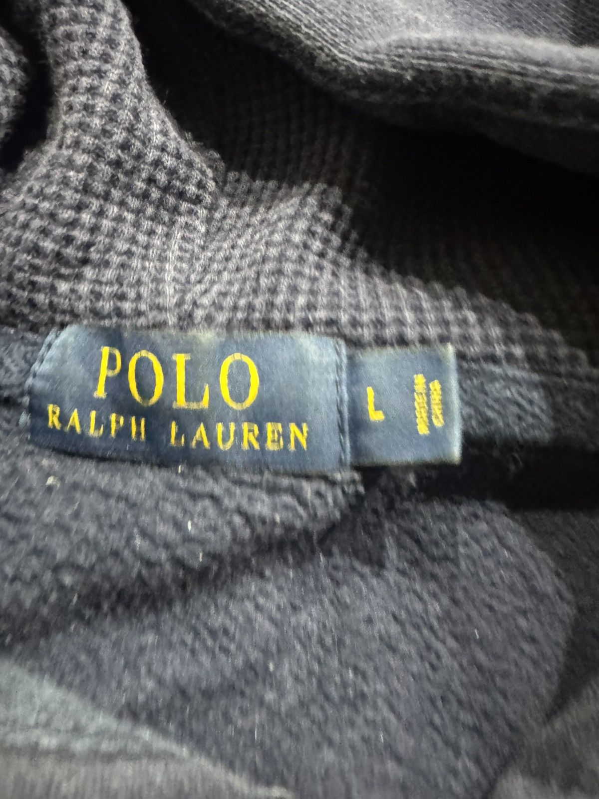 Polo Ralph Lauren Navy Blue Polo Hoodie (Michigan) Size US L / EU 52-54 / 3 - 4 Thumbnail
