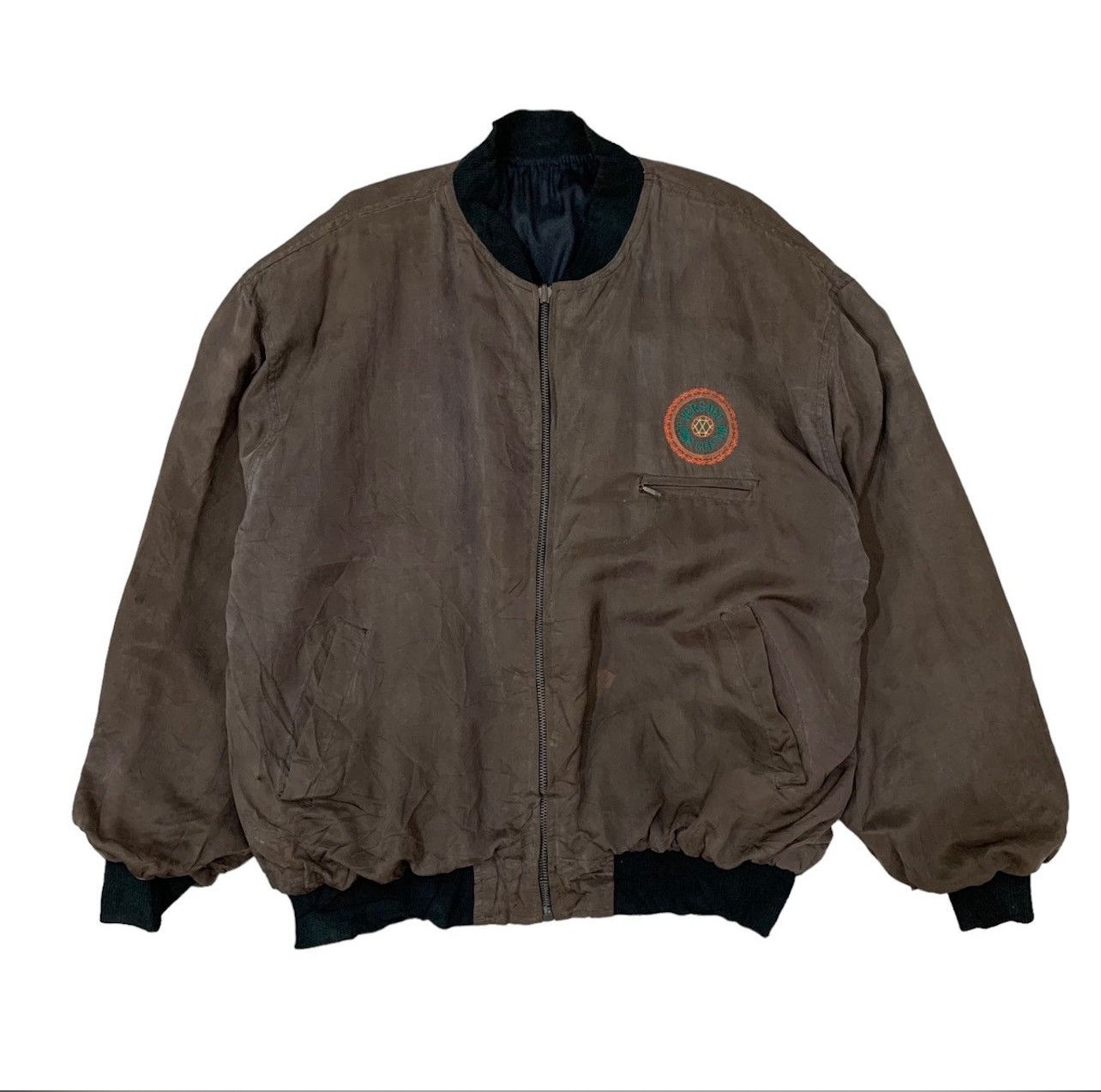 Versace Jeans Couture Vintage Versace Jeans Couture Embroidery Logo Bomber Jacket Size US L / EU 52-54 / 3 - 2 Thumbnail