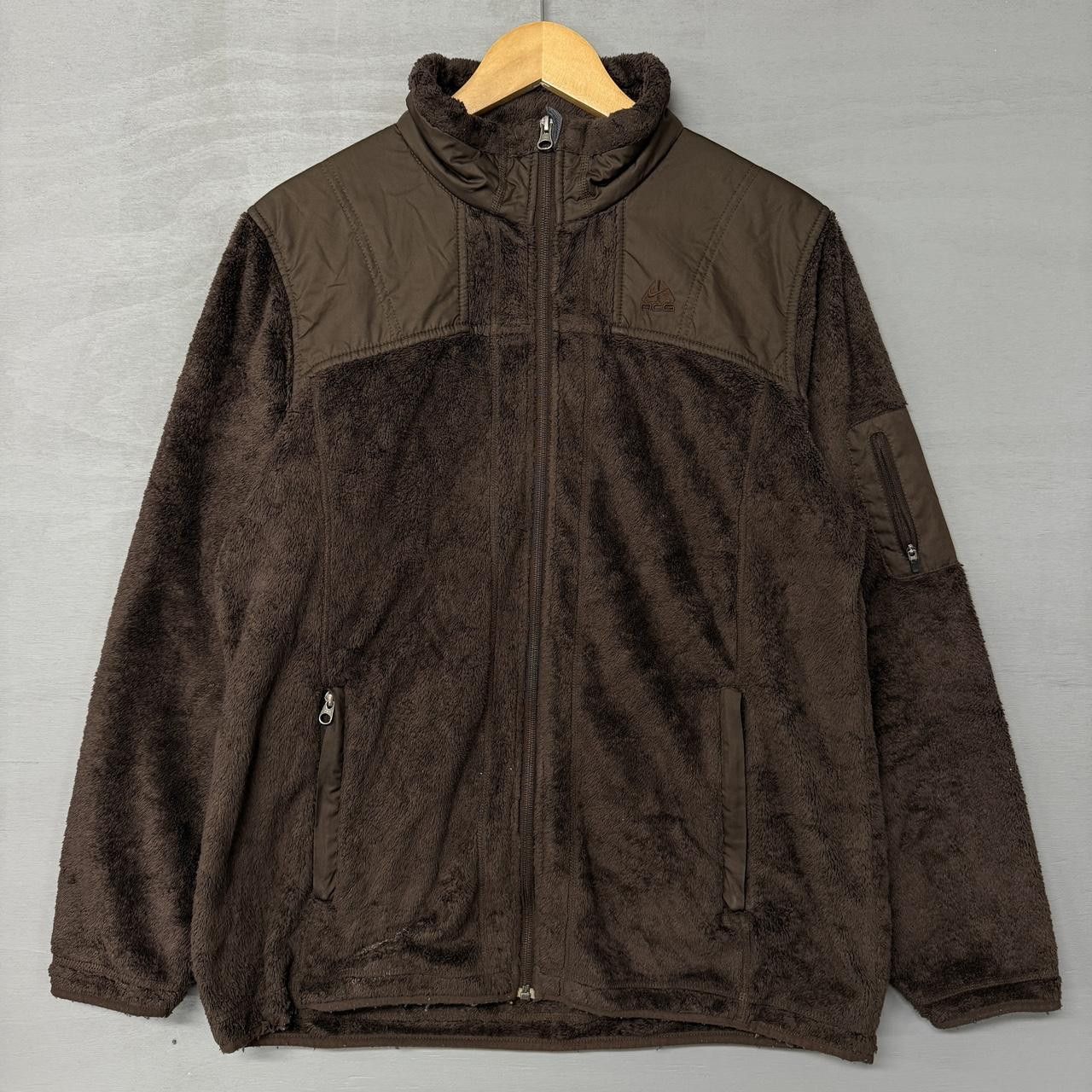 Nike ACG Nike ACG Vintage Brown Zip Up Fleece Jacket Large Size US L / EU 52-54 / 3 - 1 Thumbnail