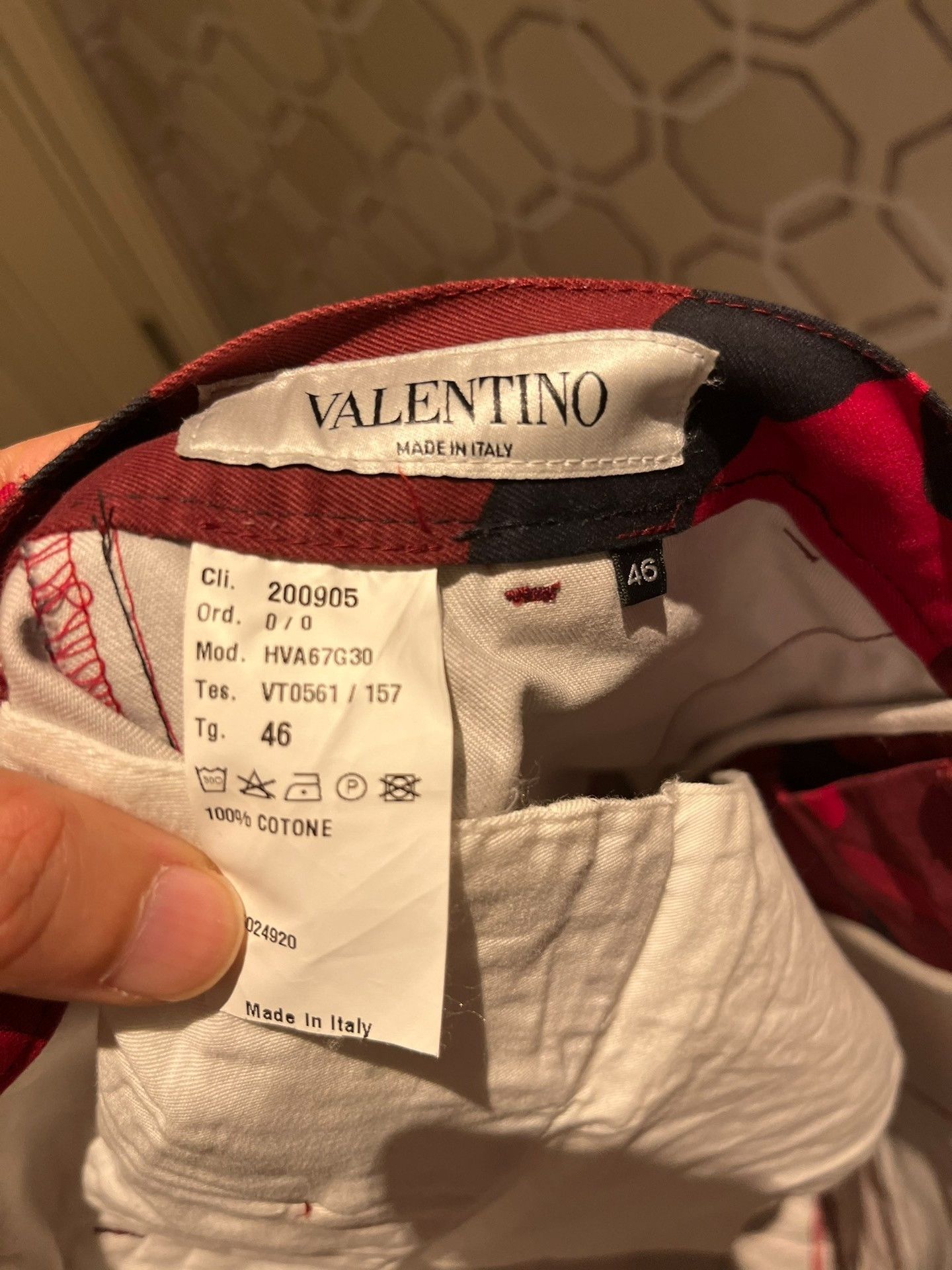 Valentino Valentino Red Camouflage Cargo Pants Size US 30 / EU 46 - 6 Thumbnail