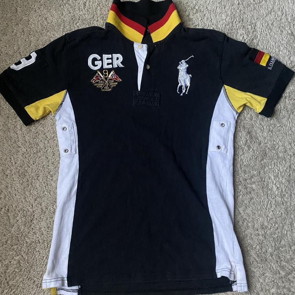 image of Polo Ralph Lauren x Ralph Lauren Chief Keef Germany Polo in Black/White, Men's (Size Large)