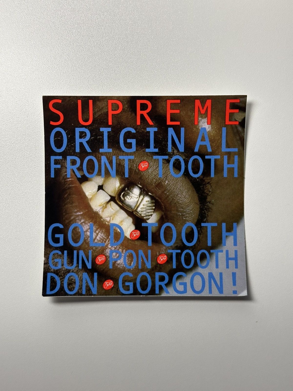 Supreme Supreme Gold Tooth Sticker | Grailed
