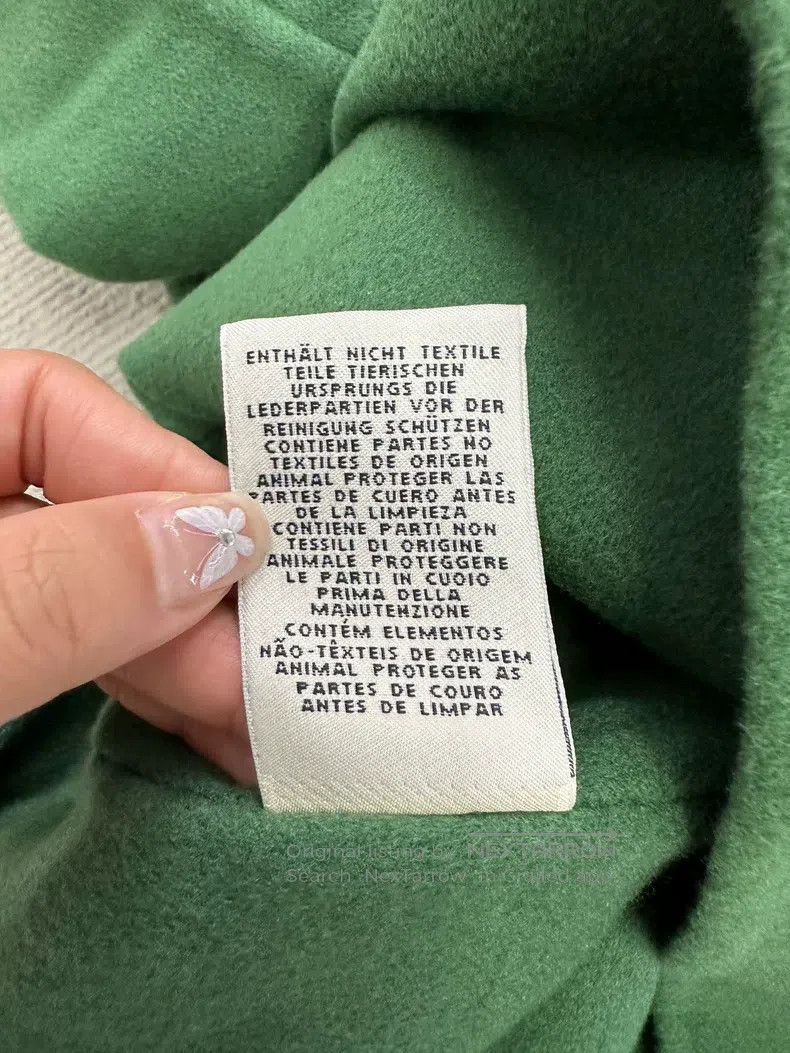 Hermes Hermes Green short cashmere coat Size XXS / US 00 / IT 34 - 6 Thumbnail
