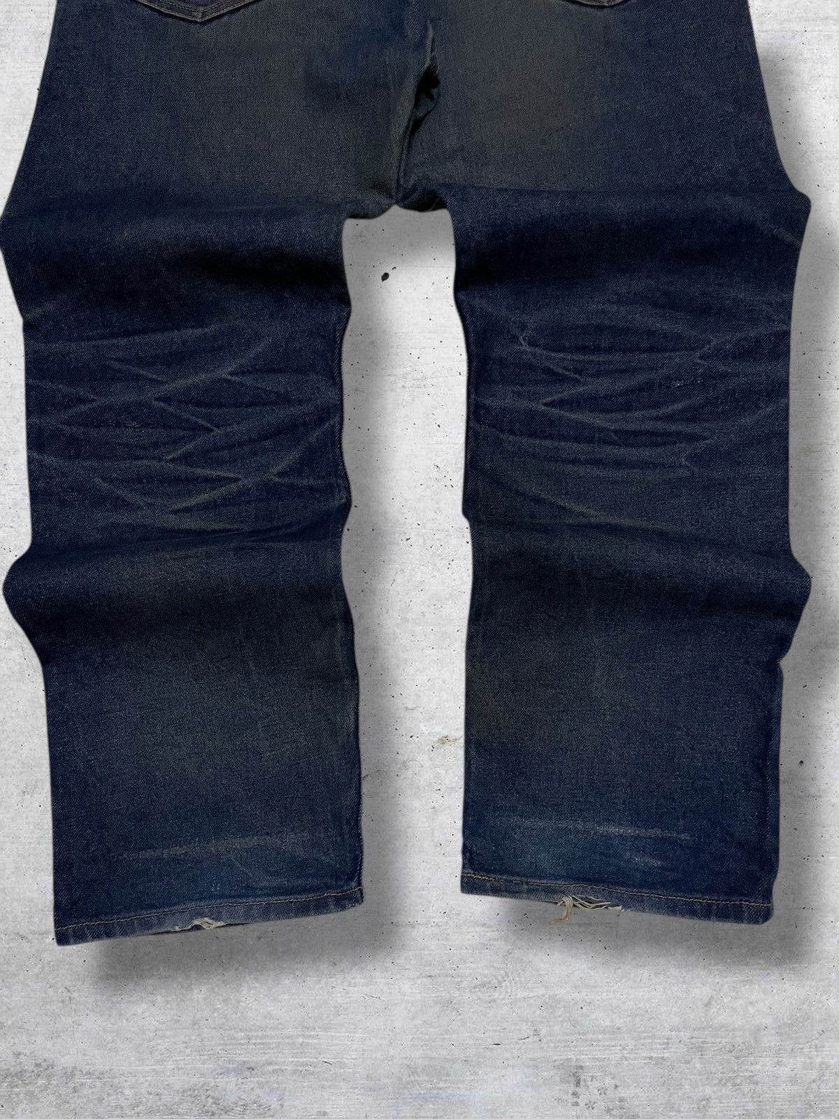 Levi's Vintage Clothing VINTAGE LEVIS 505 DESIGNER REGULAR FIT INDIGO WASHED DENIM Size US 35 - 10 Thumbnail