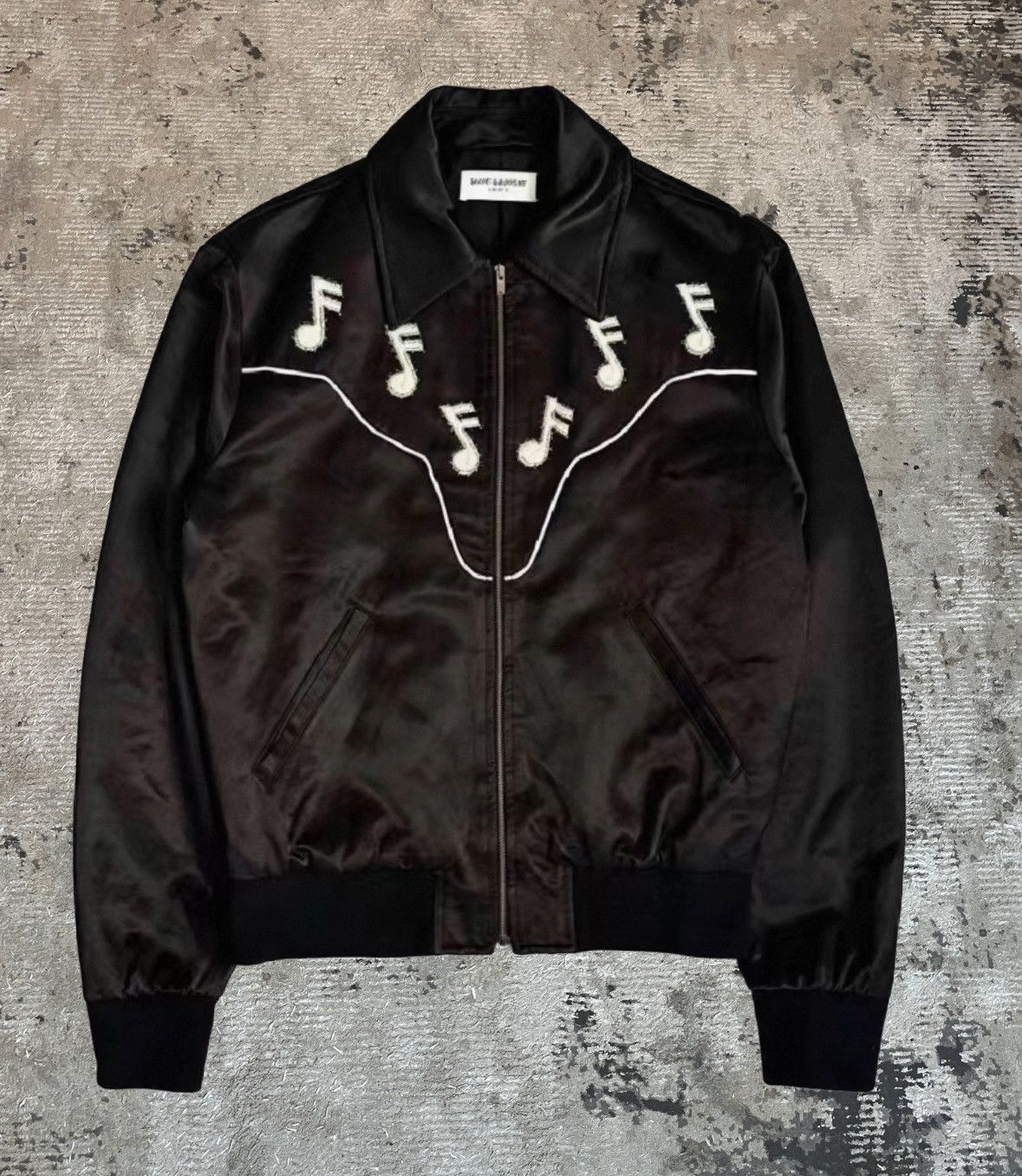 Saint Laurent Music Note Jacket | Grailed