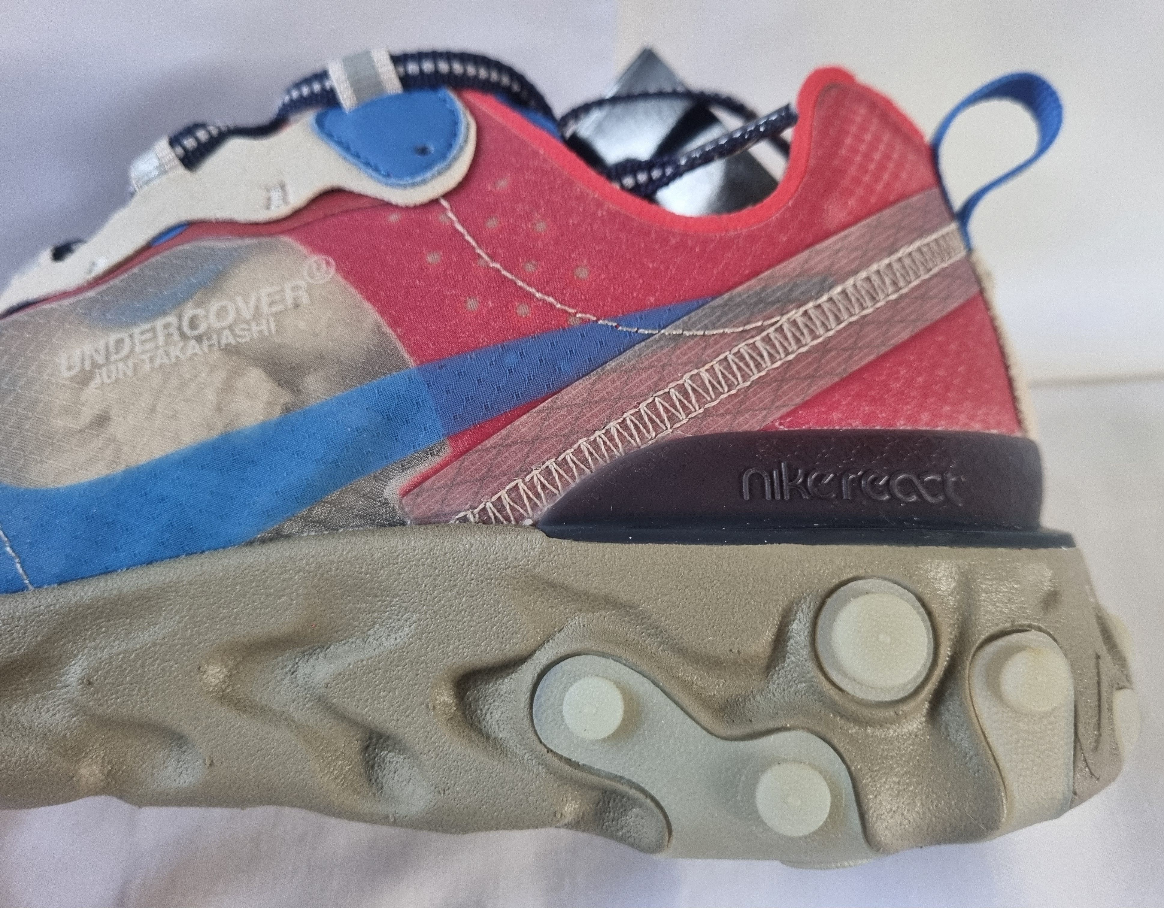 Nike × Undercover Nike React Element 87 X Undercover Light Beige Size US 10 / EU 43 - 19 Thumbnail