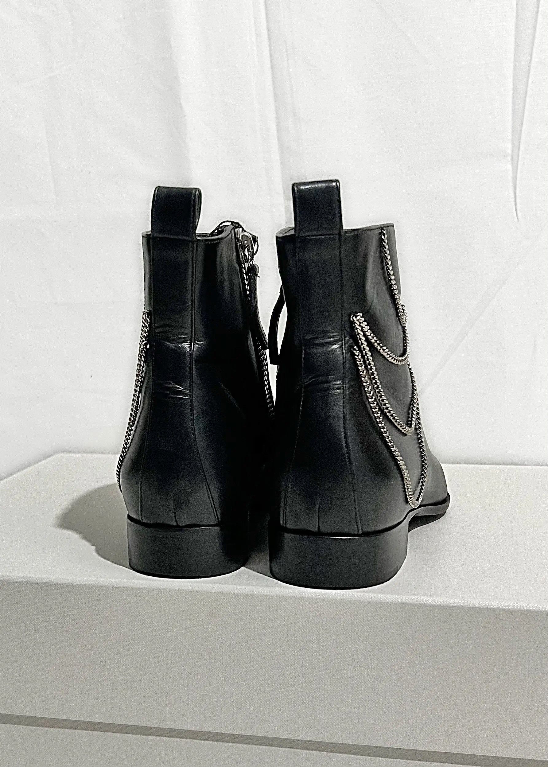 Giuseppe Zanotti Ankle Boot Embellished With Chains Size US 7.5 / IT 37.5 - 4 Thumbnail