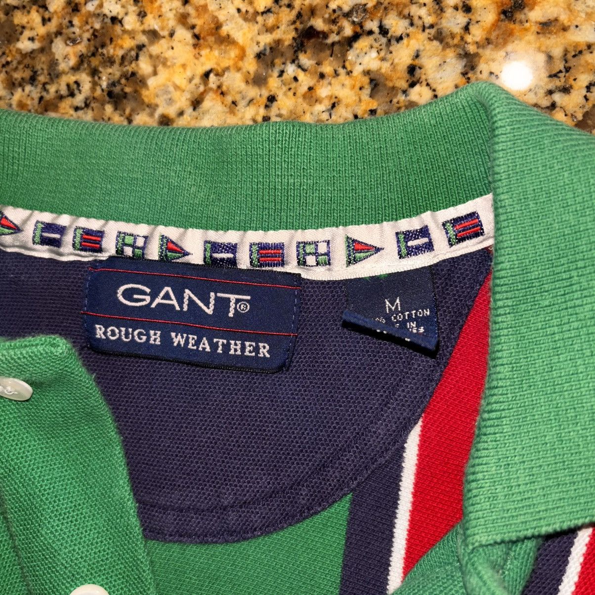 Gant Vintage GANT Rough Weather Stripe Polo – Green/Red Size US M / EU 48-50 / 2 - 4 Thumbnail