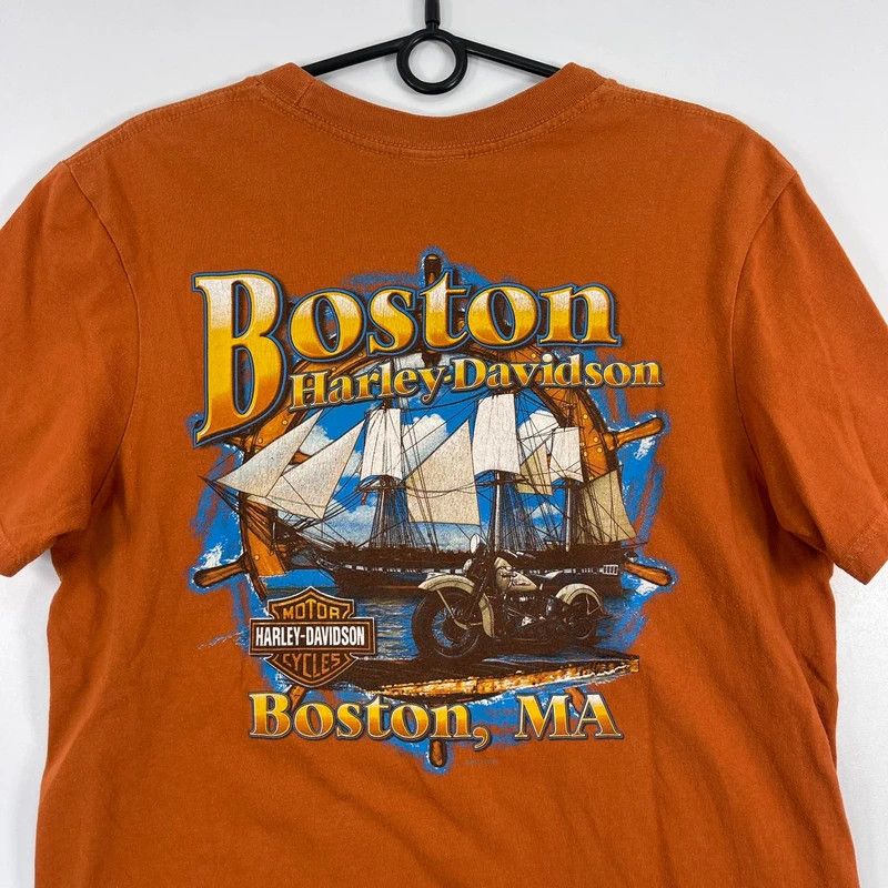 Harley Davidson Harley Davidson Boston T Shirt Big Logo USA Sz M Size US M / EU 48-50 / 2 - 4 Thumbnail