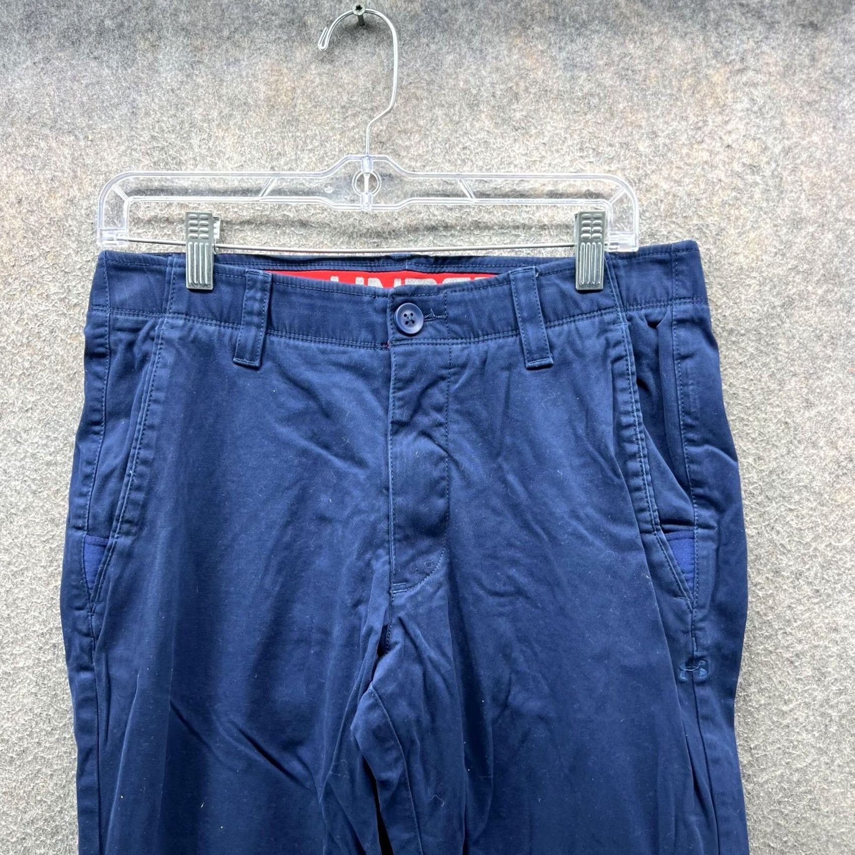 Under Armour Under Armour Pants Mens 32x30 Blue Golf Khakis Woven Performance Casual Size US 32 / EU 48 - 5 Thumbnail