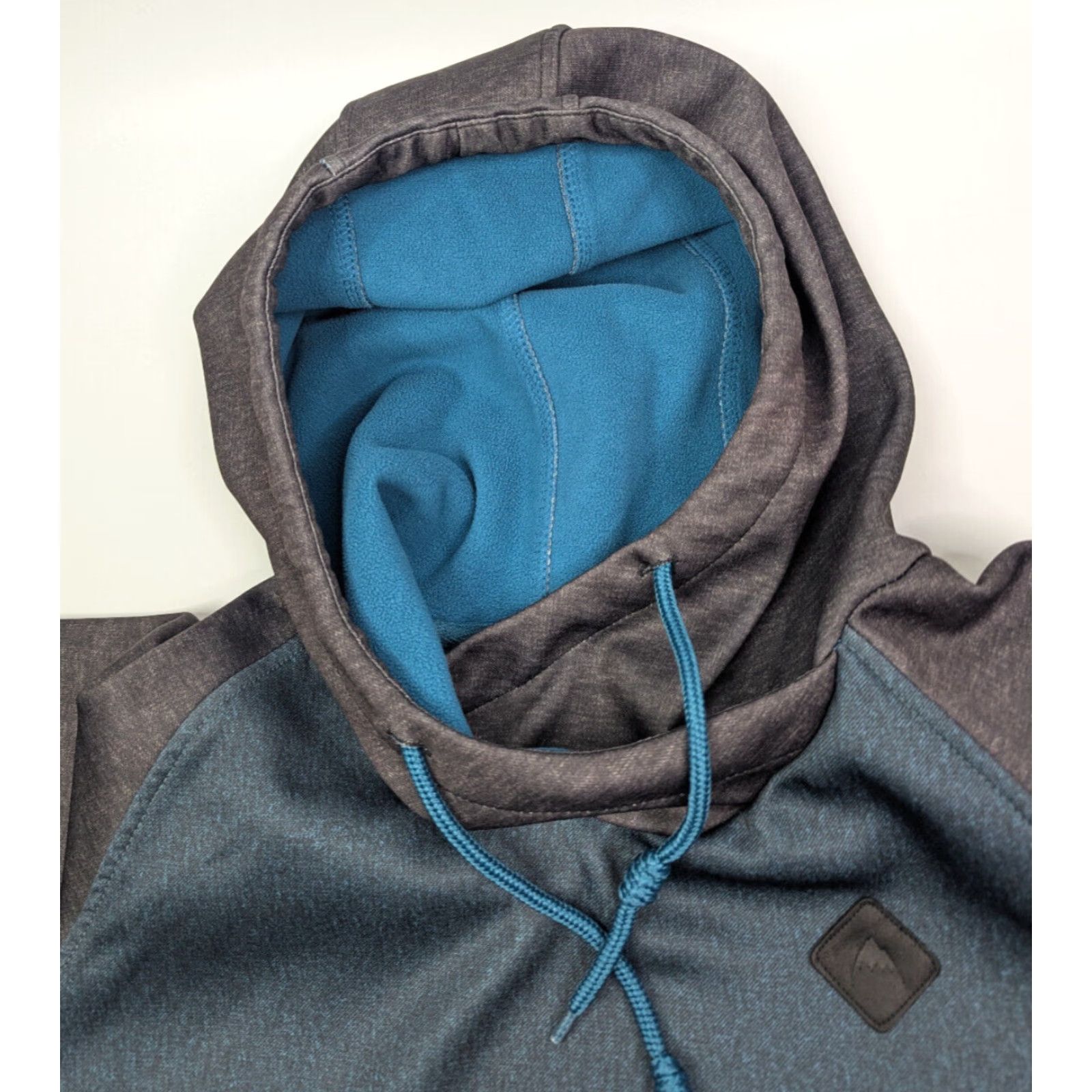 Burton Burton Hoodie Pullover Womens Large Blue Gray Fleece 100% Polyester Logo Hooded Hand Warmer Activewear Pullover Casual Street Style Size L / US 10 / IT 46 - 7 Thumbnail