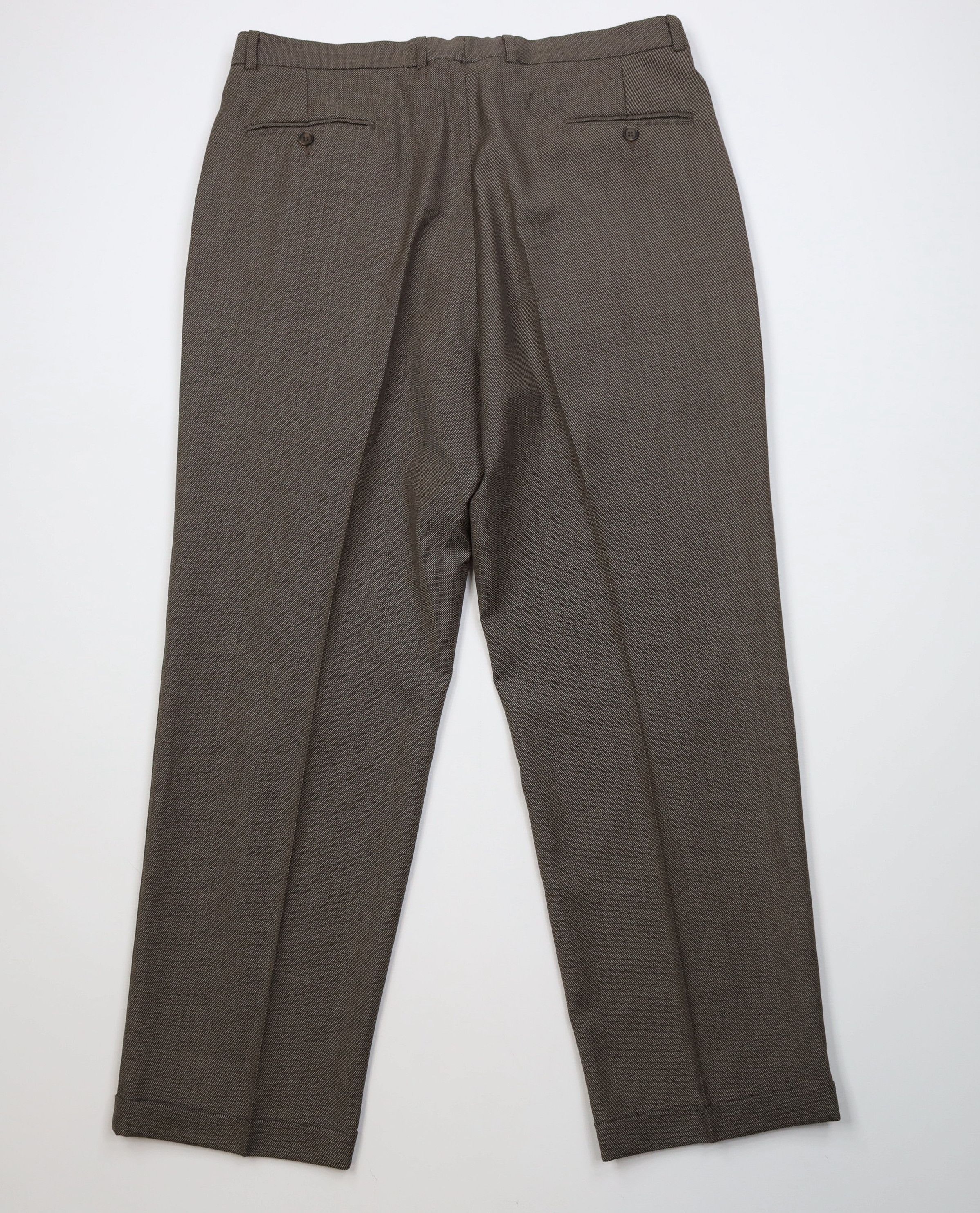 Vintage Vintage 90s Streetwear Virgin Wool Knit Wide Leg Chino Pants Size US 38 / EU 54 - 8 Thumbnail