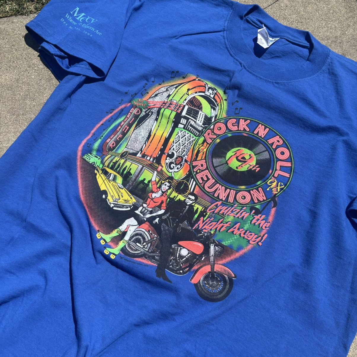 Band Tees × Vintage Vintage Iowa State Fair Rock and Roll Reunion Shirt Size US XL / EU 56 / 4 - 2 Thumbnail