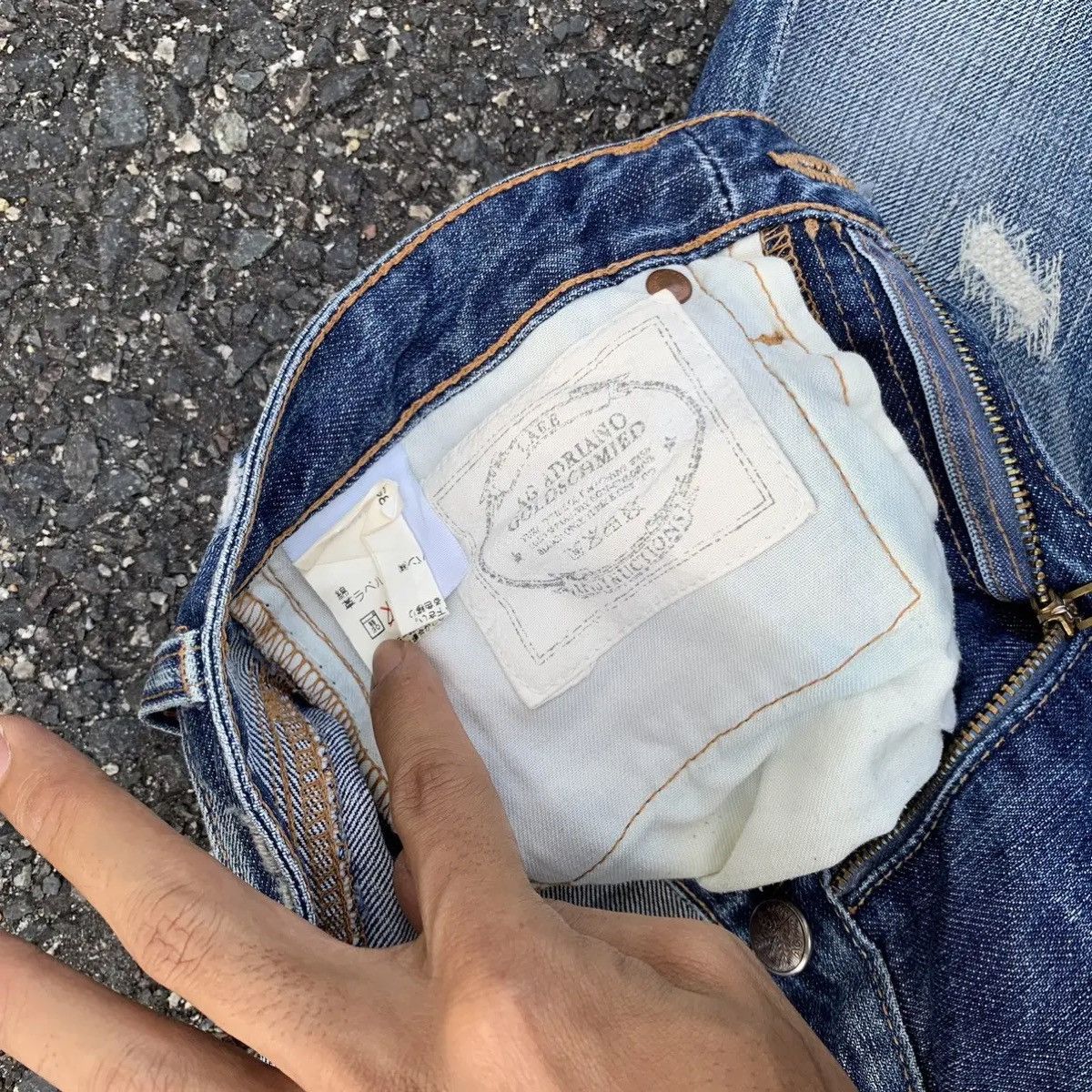 AG Adriano Goldschmied Adriano Goldschmied Jeans 29x30 Distressed Denim Faded Pants Size US 29 - 9 Thumbnail