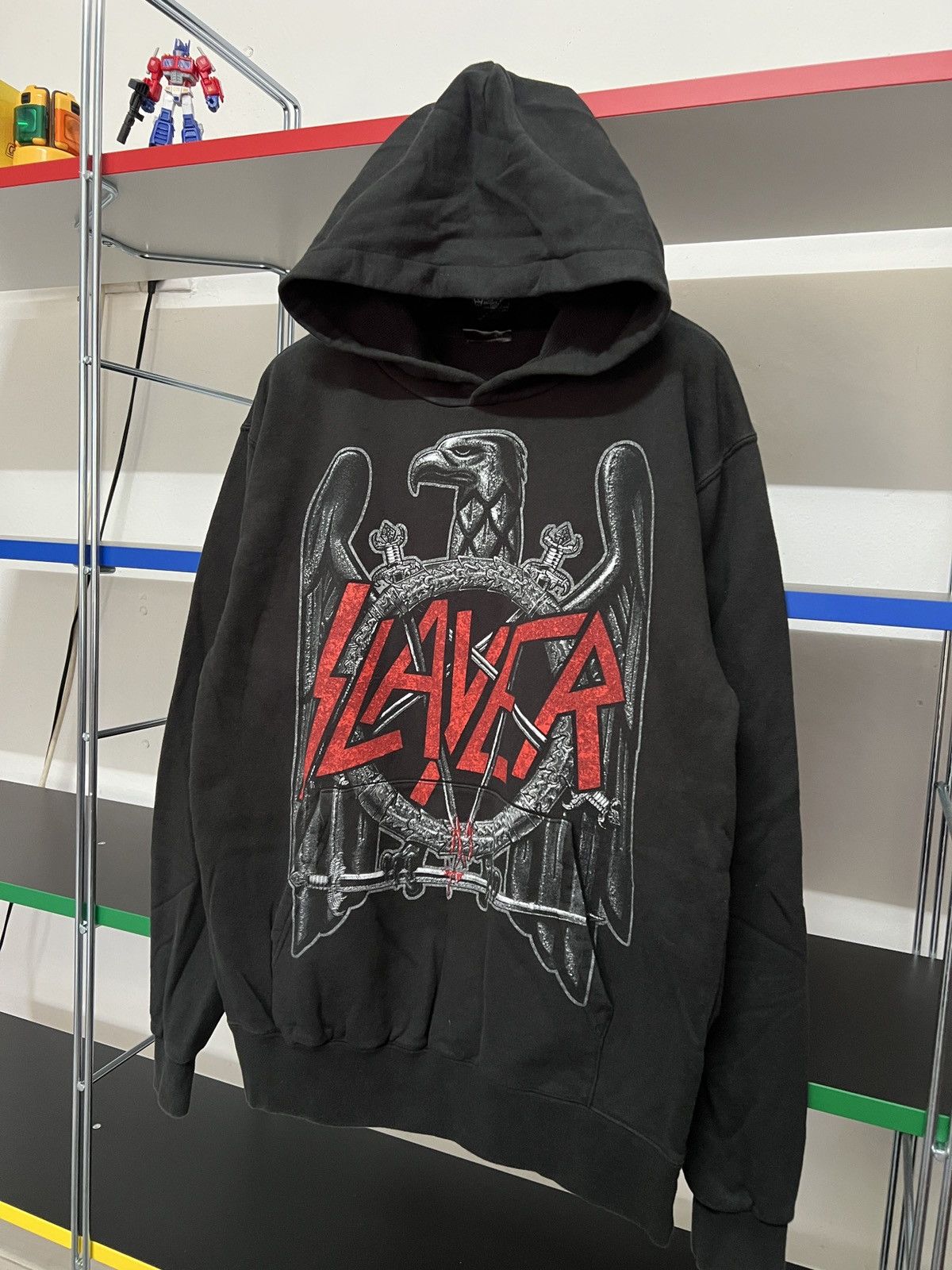 Band Tees Rare Vintage 90s Slayer Slaytanic M Metal Band Hoodie Size US M / EU 48-50 / 2 - 3 Thumbnail