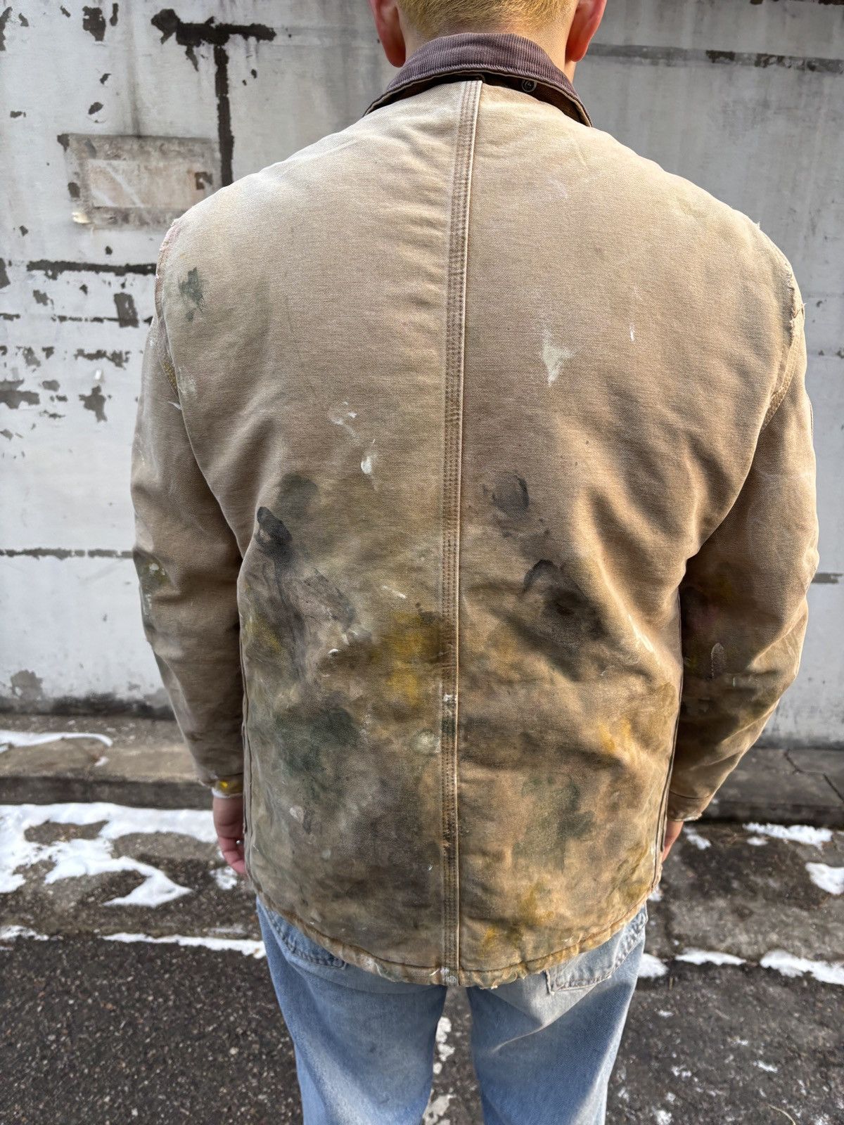Carhartt Vintage carhartt c26 distressed painted jacket Size US L / EU 52-54 / 3 - 8 Thumbnail