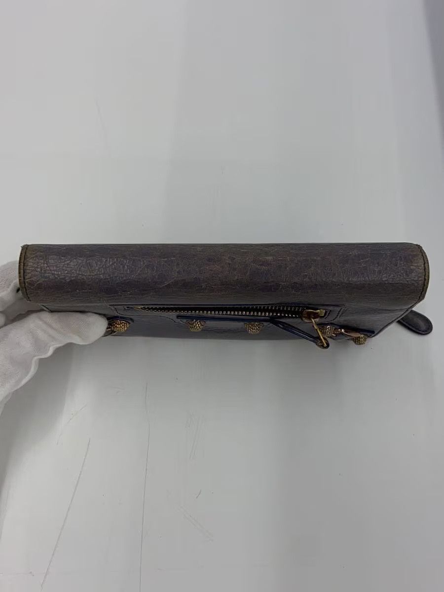 Balenciaga Balenciaga Leather Long Wallet Grey Size ONE SIZE - 6 Thumbnail