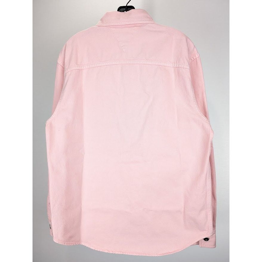 Bottega Veneta o1rshd1 Washed Colorured Denim Shirt in Camelia Size US M / EU 48-50 / 2 - 9 Thumbnail