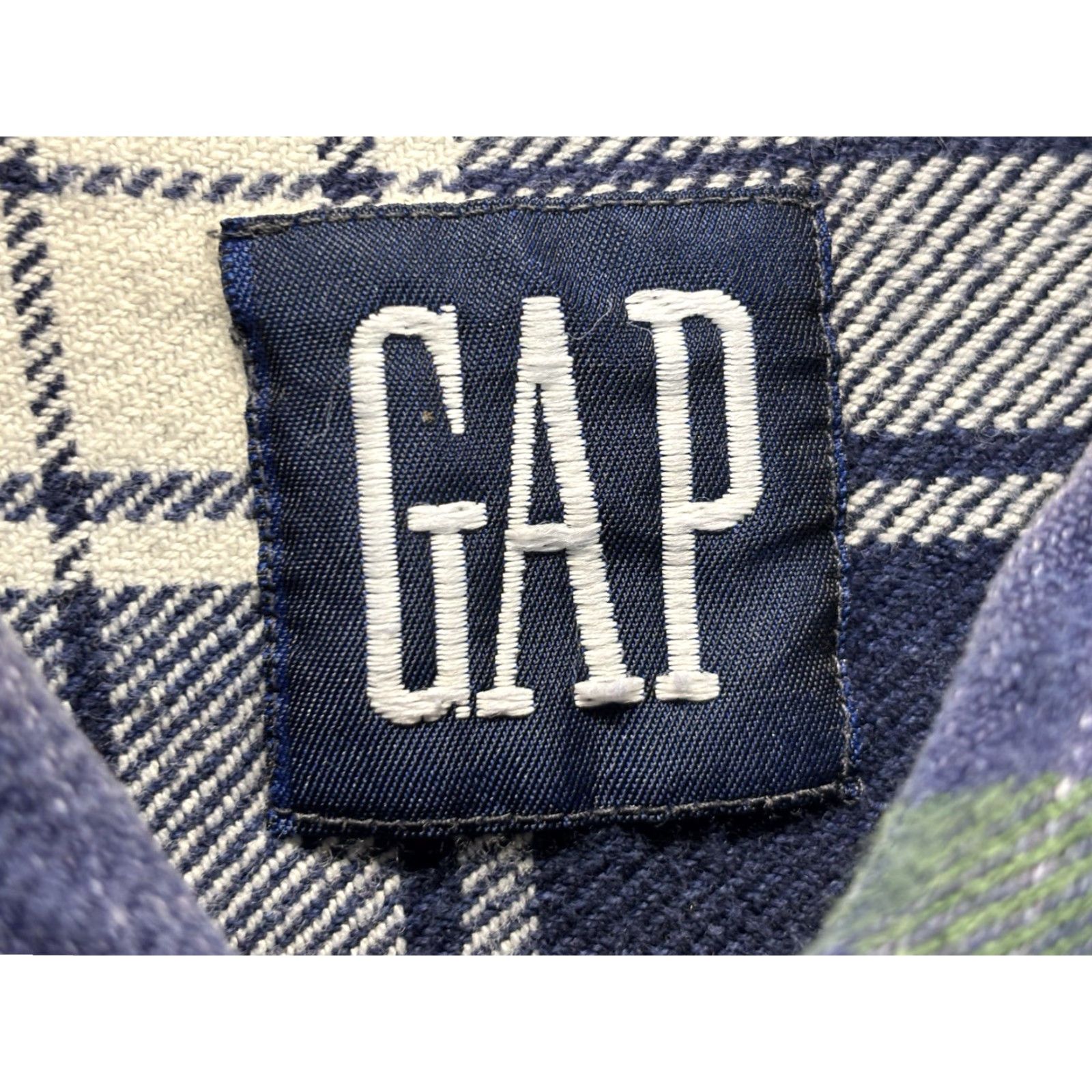 Gap VINTAGE Gap Heavyweight Flannel Shirt Men’s XL Blue Plaid 2 Pocket Grunge Read Size US XL / EU 56 / 4 - 5 Thumbnail