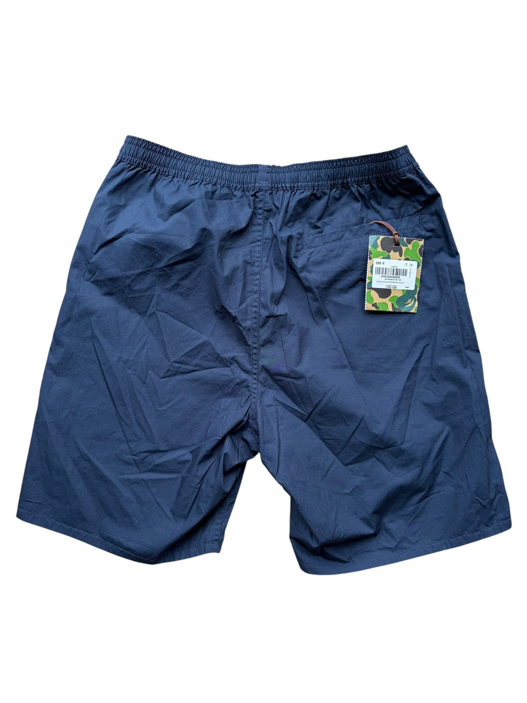Bape Bape Purple Camo Navy Shark Reversible Shorts Size US 32 / EU 48 - 3 Thumbnail